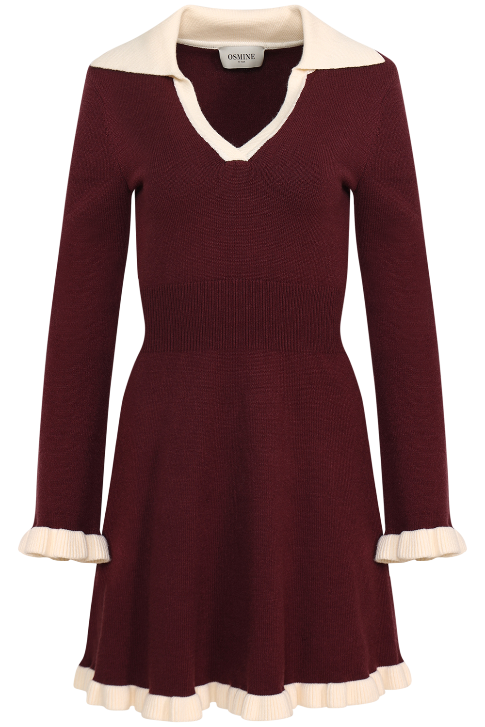 Marie Knitted Dress - Burgundy
