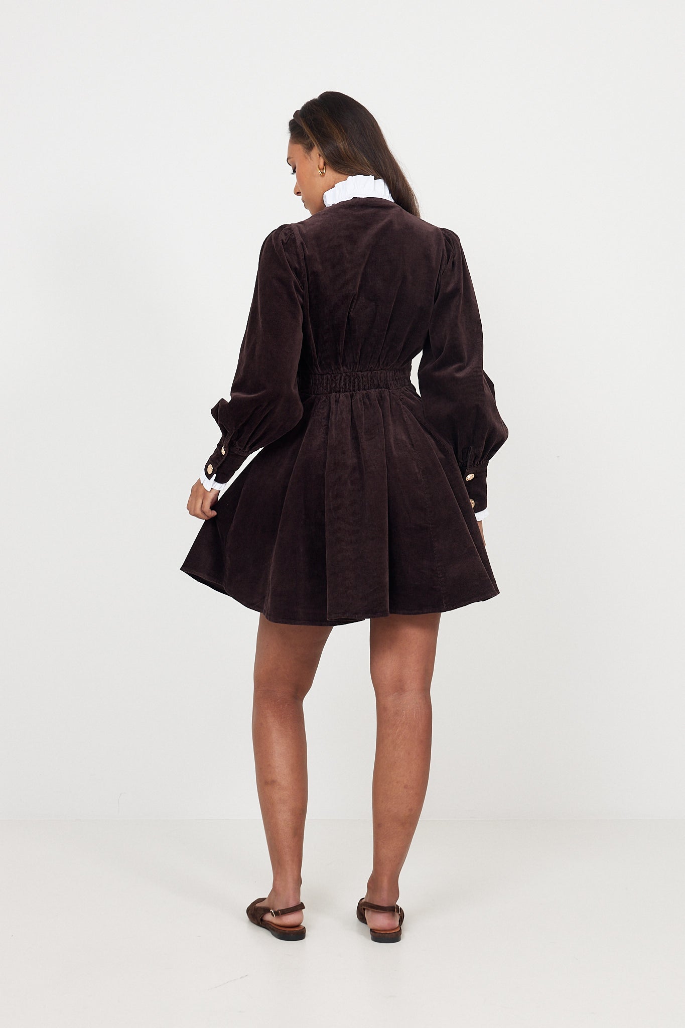 Livunn Cord Dress - Brown