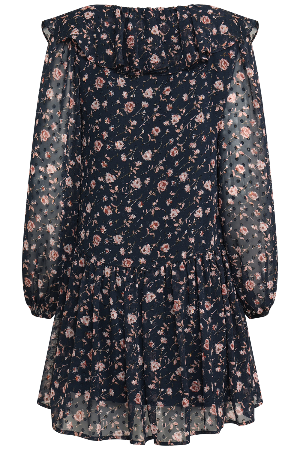 Hellvi Floral Mini Dress - Navy Flower