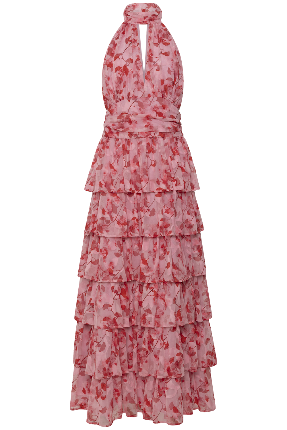Ailu Maxi Dress - Pink/Red