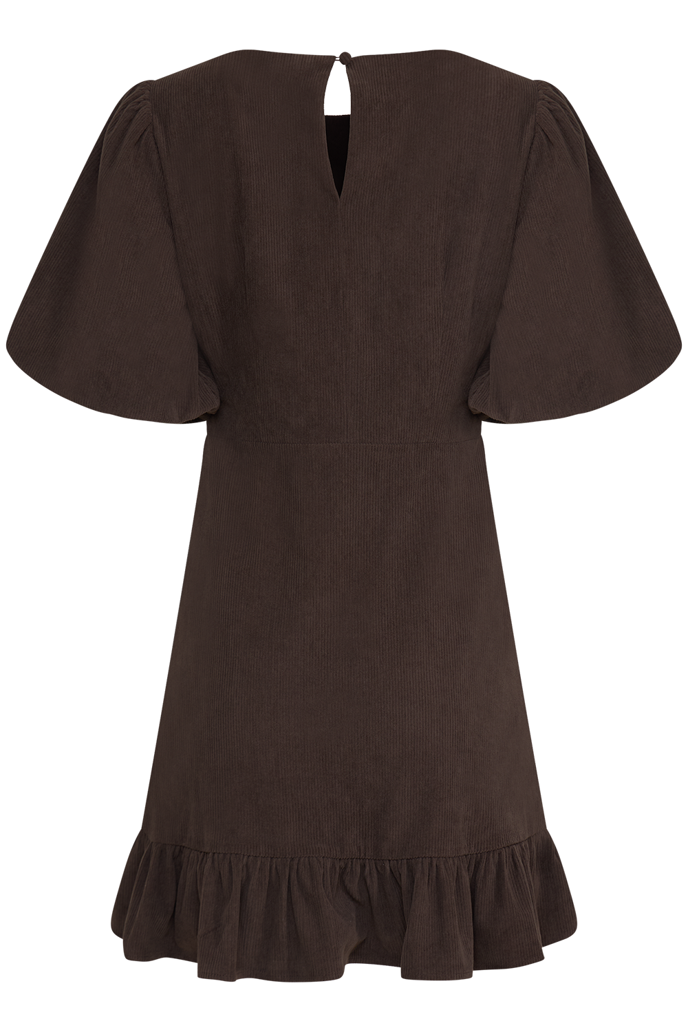 Kaysa Cord Mini Dress - Dark Brown