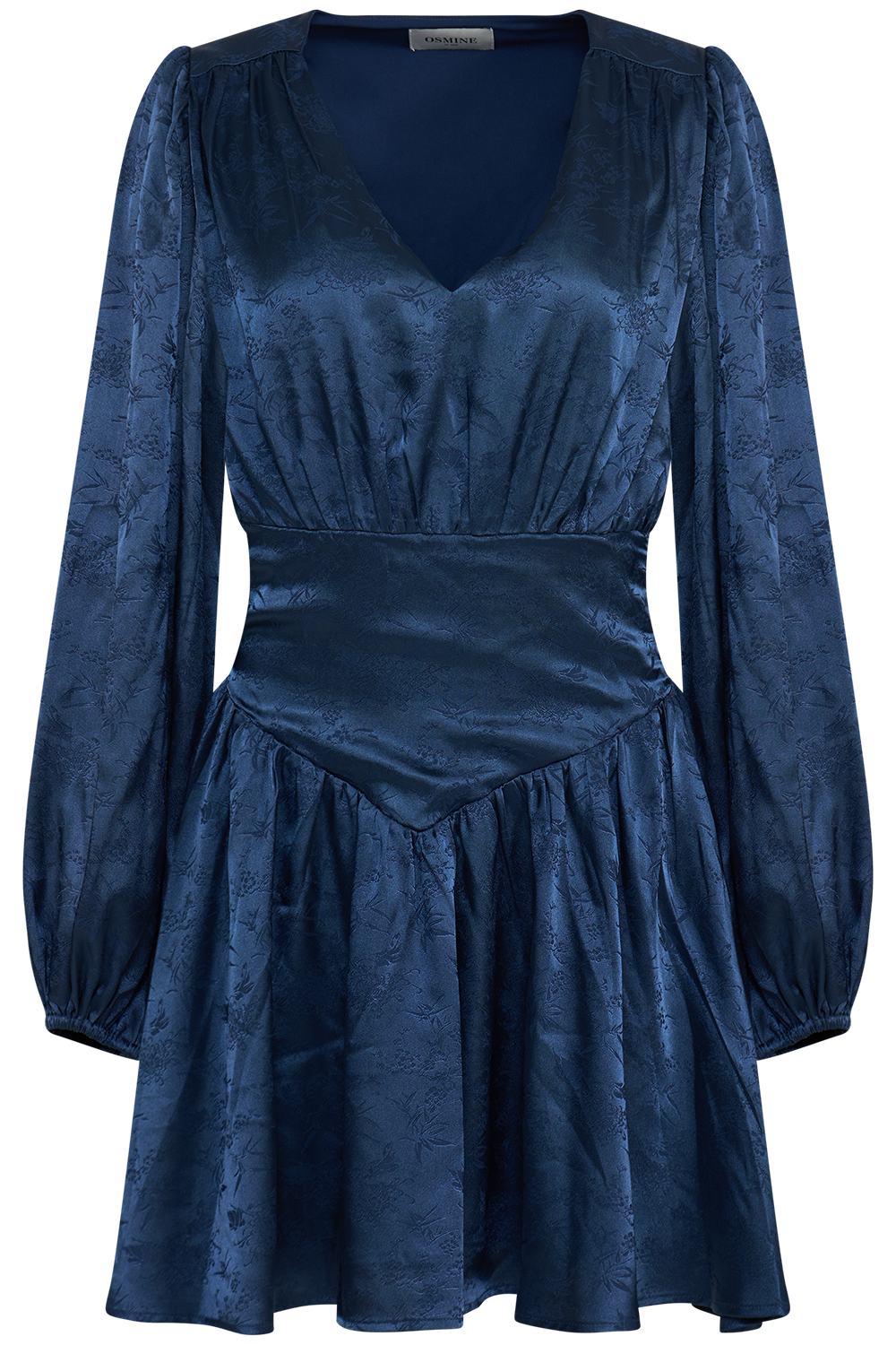 Edla Jacquard Mini Dress - Navy