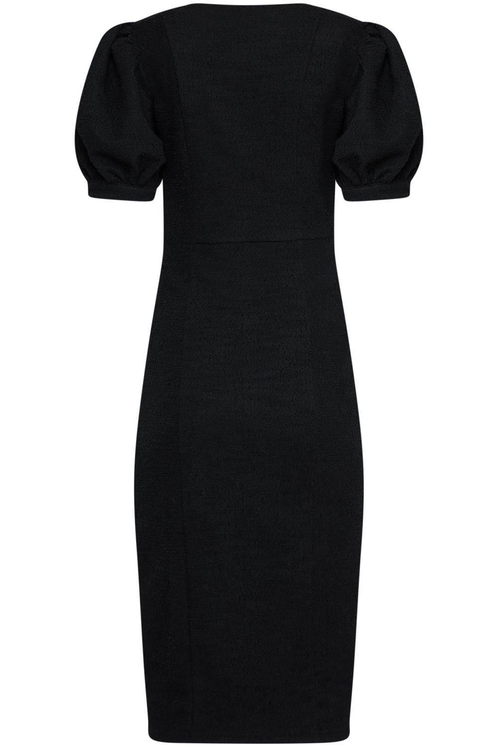 Irma Boucle Midi Dress - Black