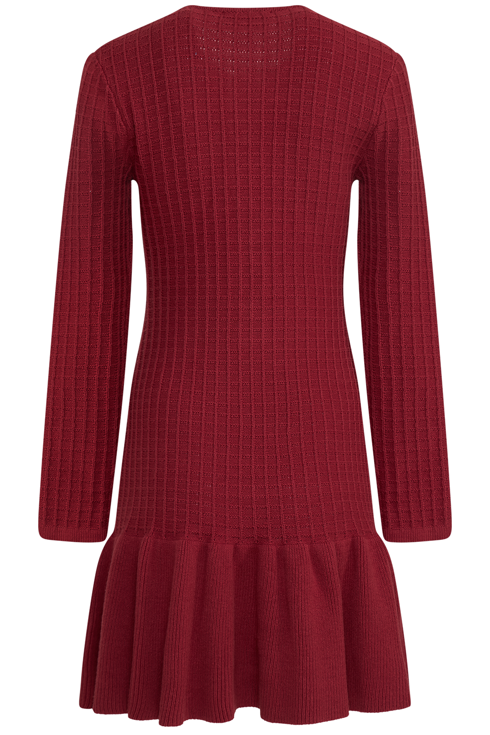 Gerda Crochet Mini Dress - Burgundy