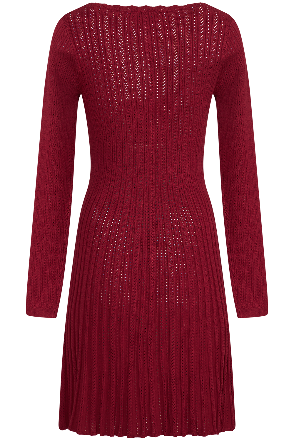 Milla Knit Mini Dress - Burgundy