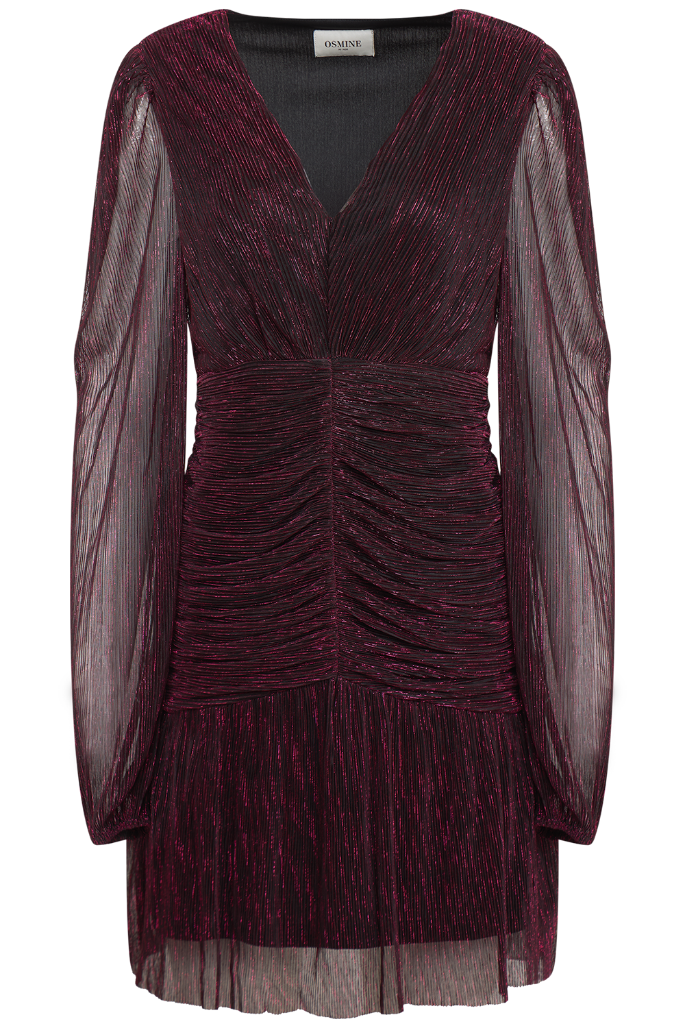 Norunn Glitzy Mini Dress - Red