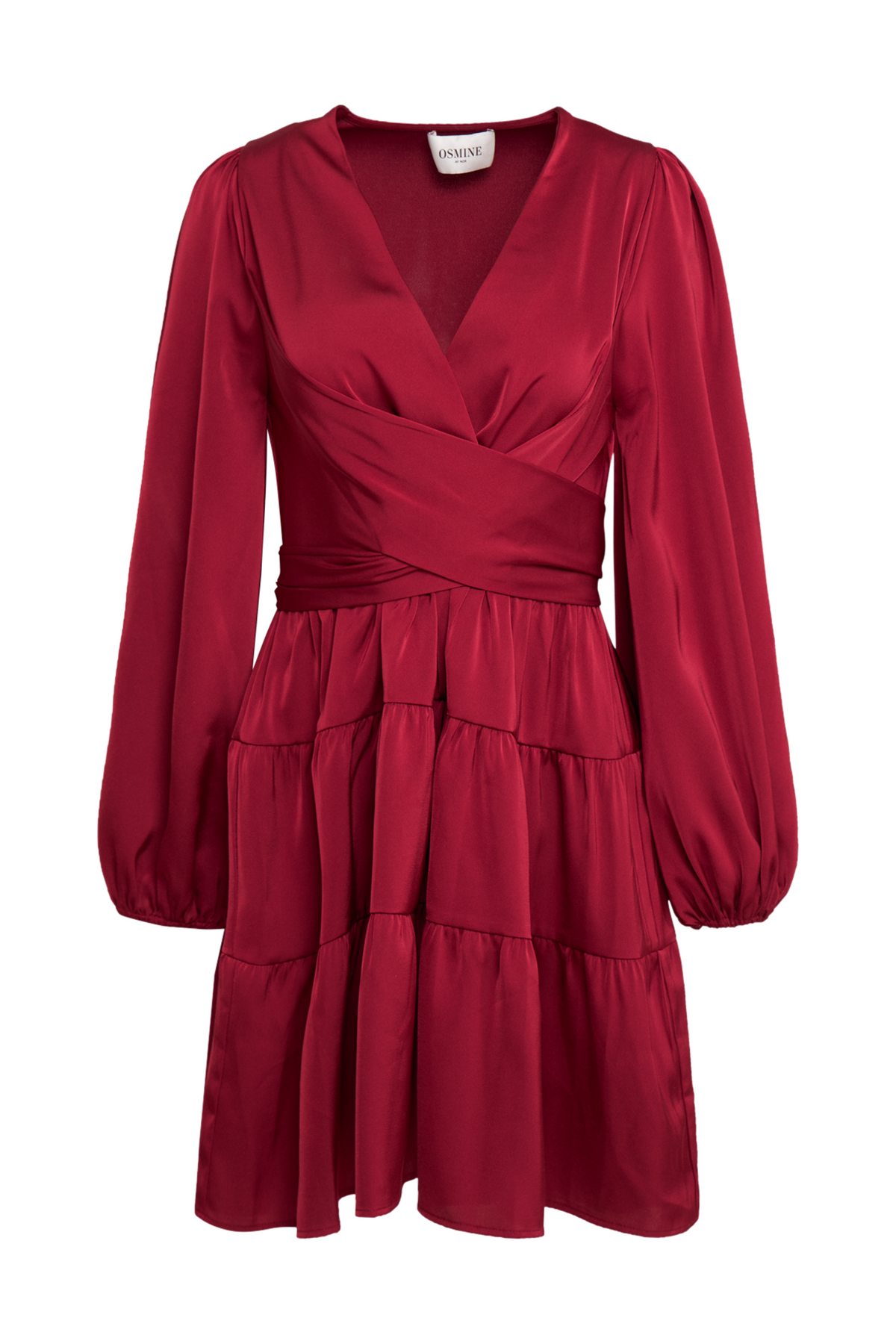 Hedvig Satin Mini Dress - Wine