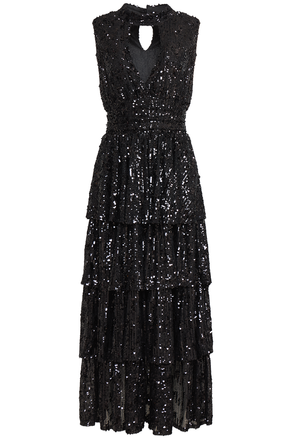 Ingali Sequin Maxi Dress - Black