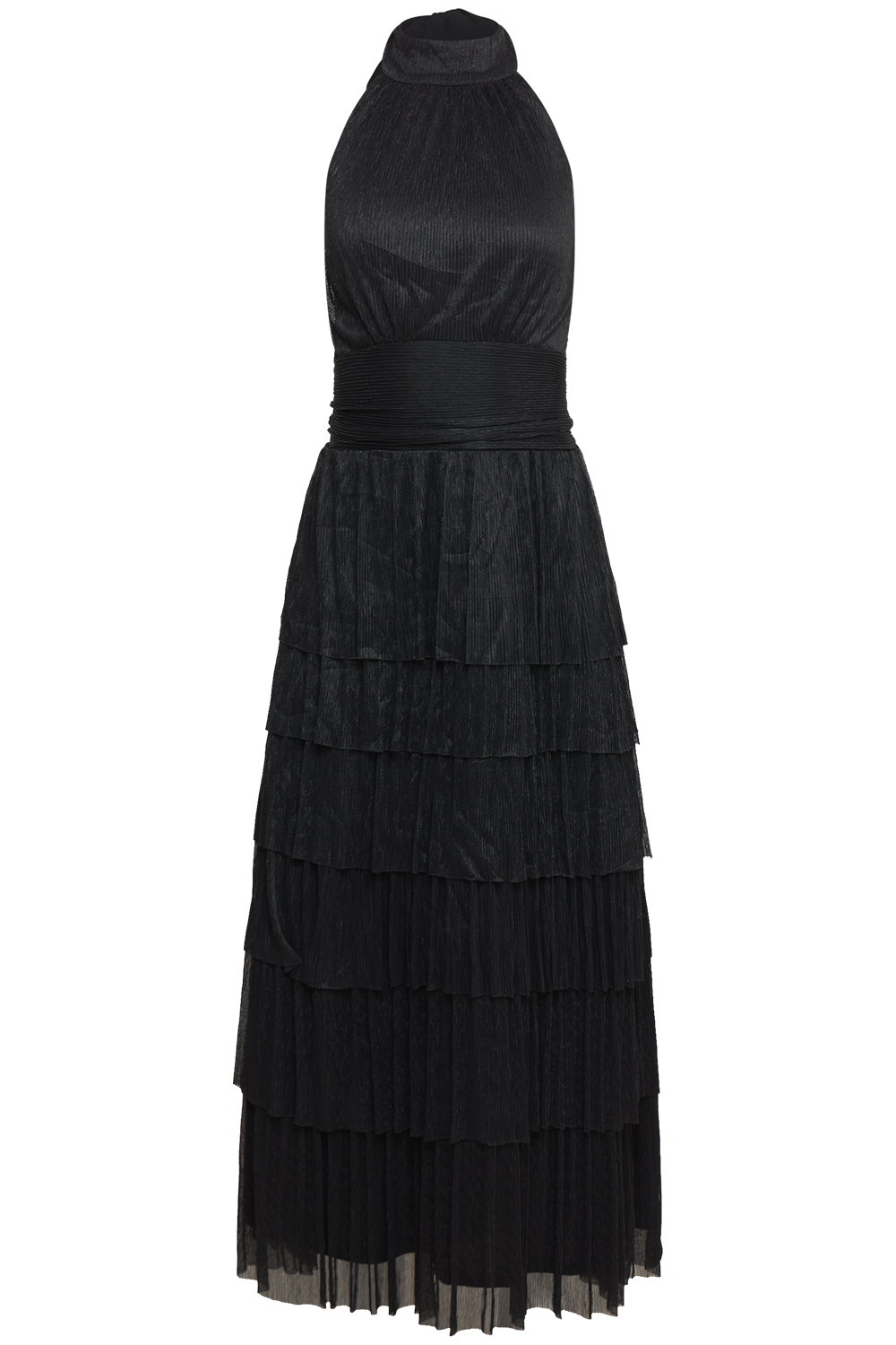 Ingalu Plisse Dress - Black