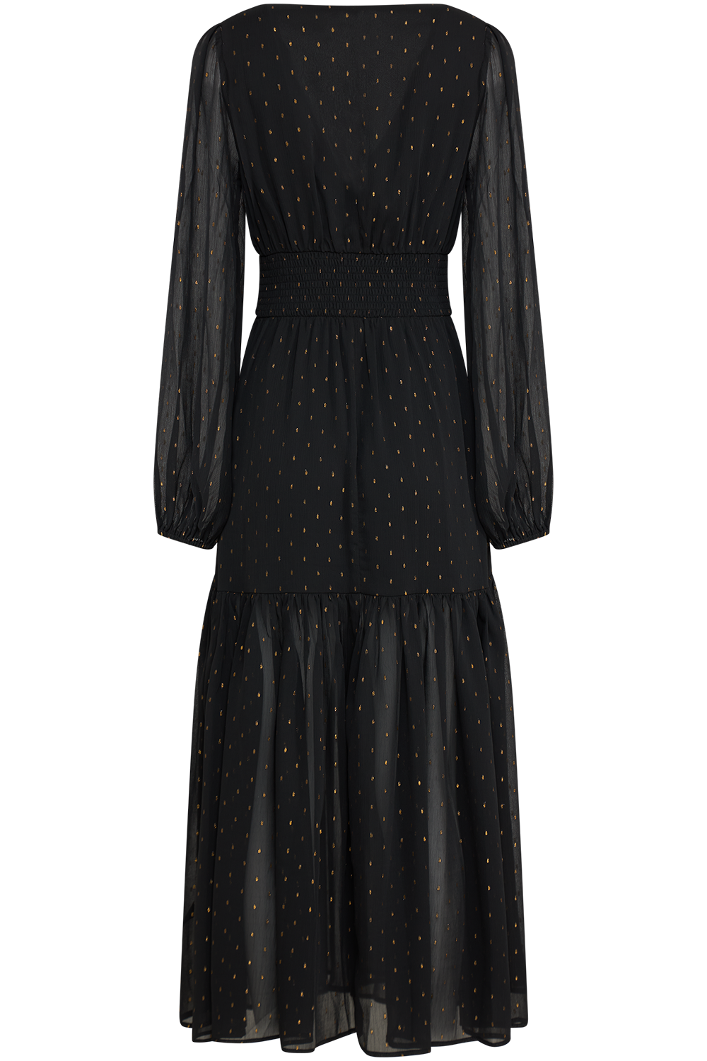 Vilde Chiffon Maxi Dress - Black