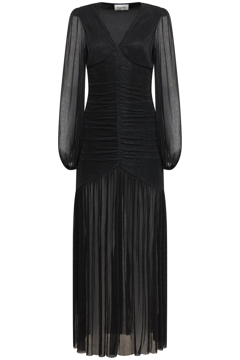 Alini Sparkle Maxi Dress - Black