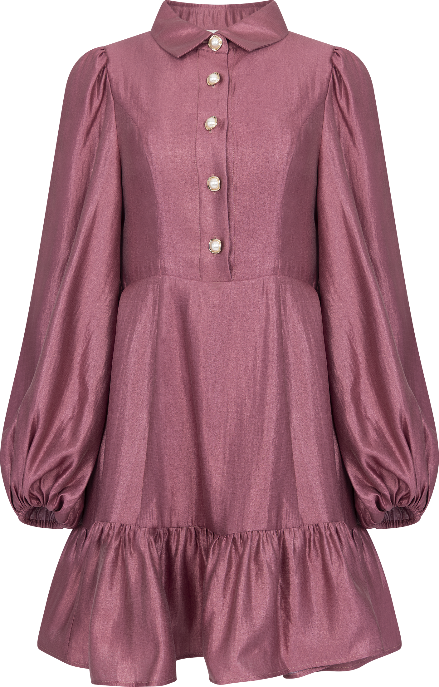 Mandy Organza Mini Dress - Pink Rose