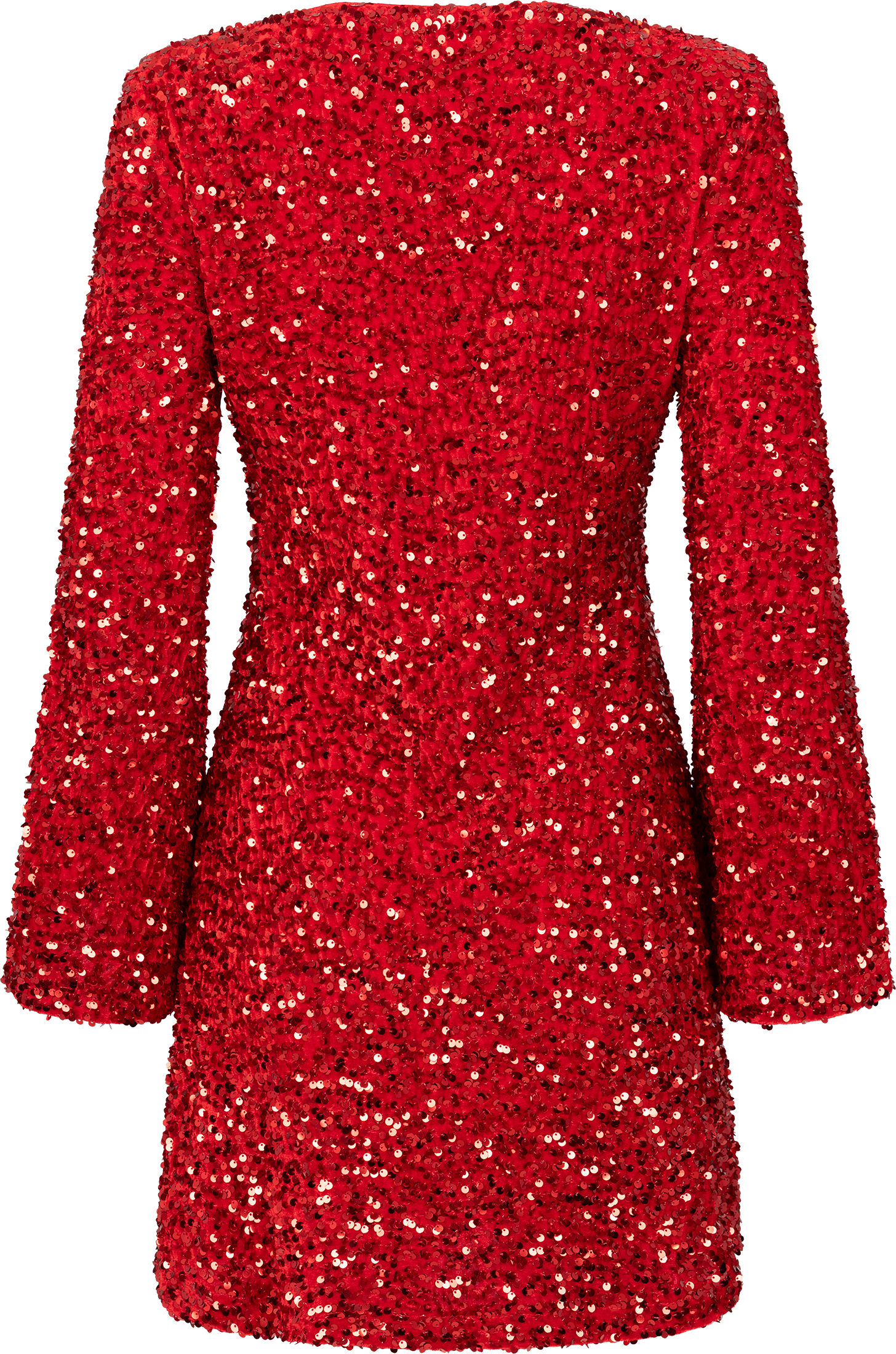 Sally Sequins Mini Dress - Red