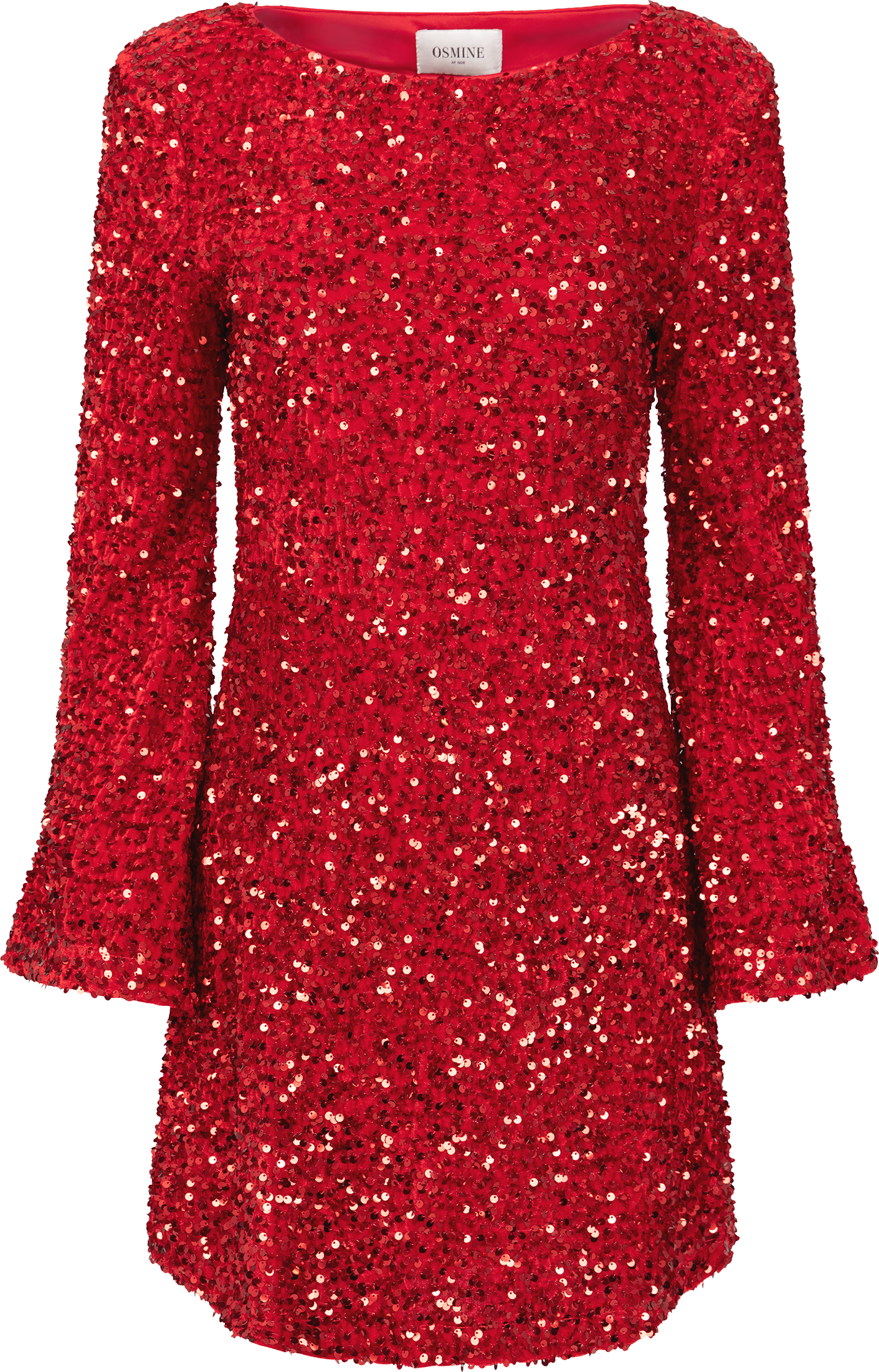 Sally Sequins Mini Dress - Red