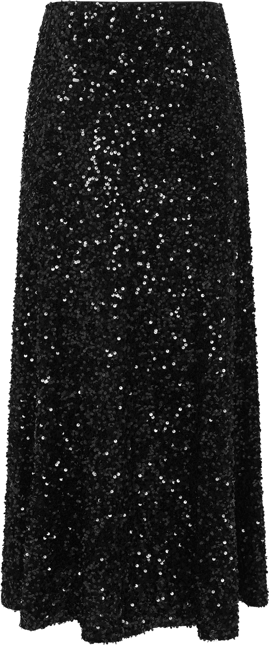 Alva Maxi Sequin Skirt - Black