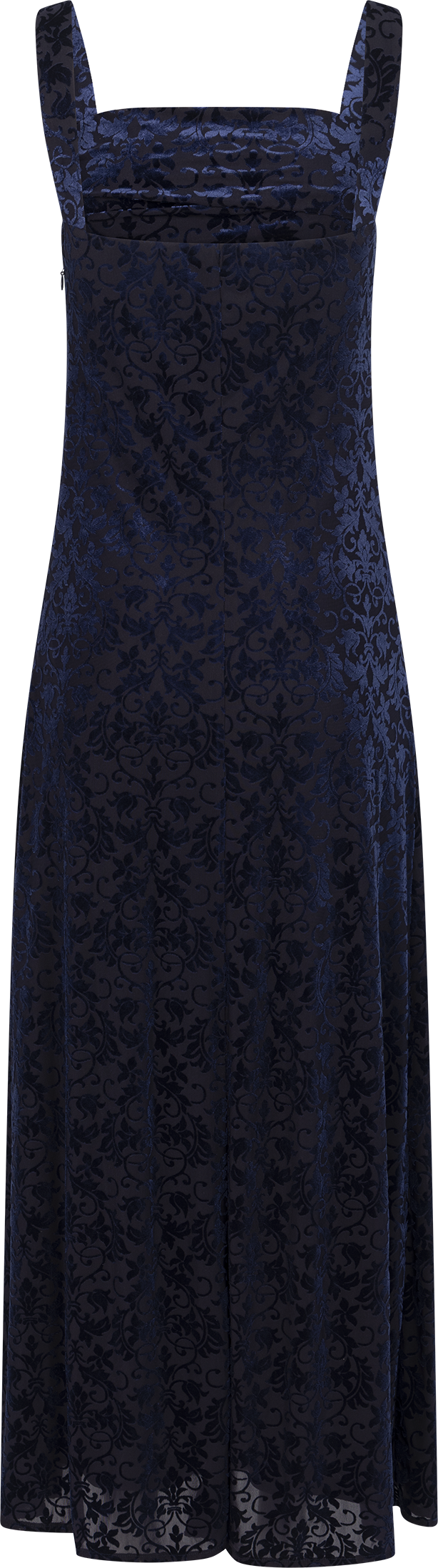 Villgun Velvet Leaf Dress - Navy
