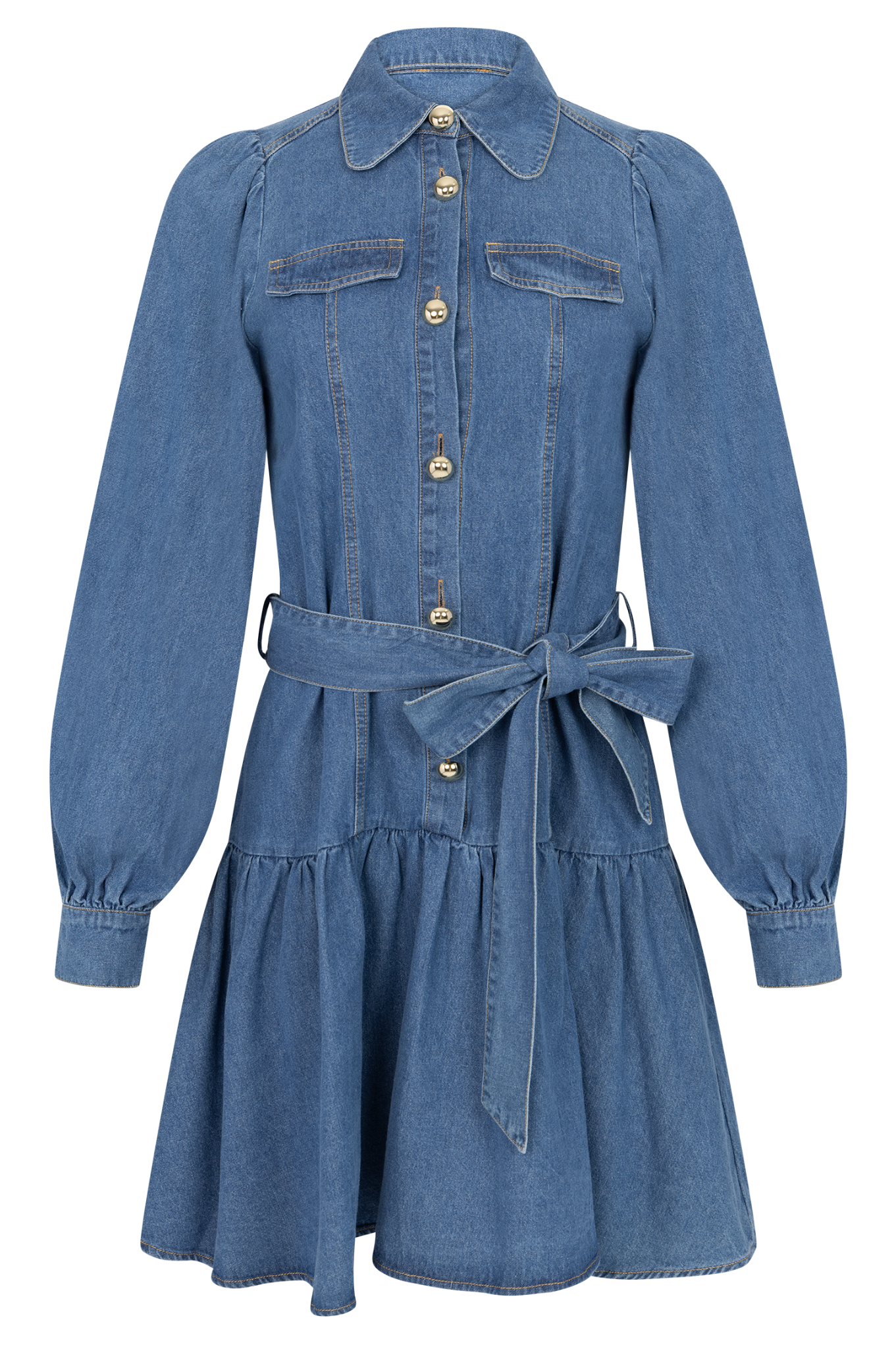 Vagna Denim Dress - Blue