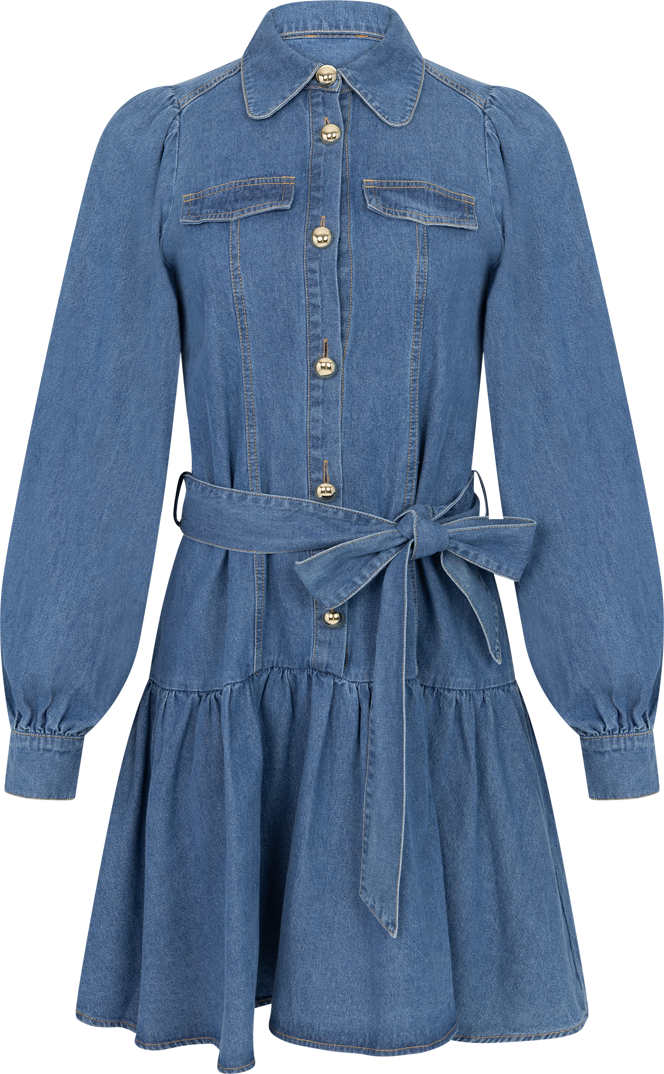 Vagna Denim Dress - Blue