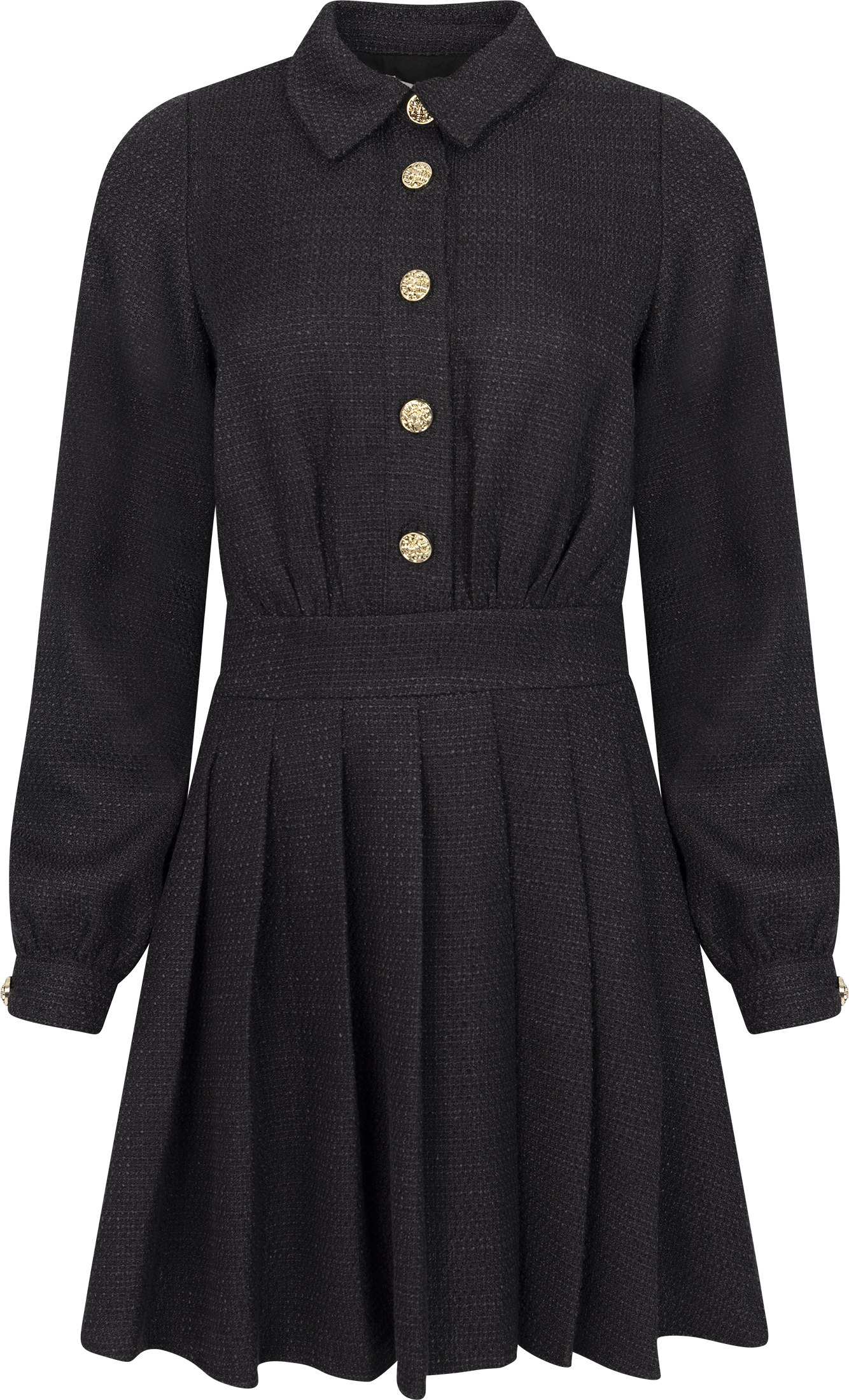 Vinda Boucle Dress - Black