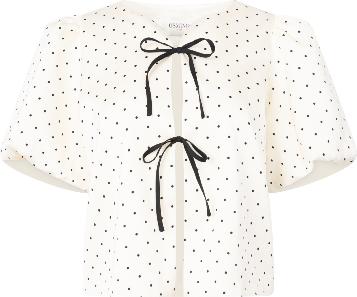 Rosie Polka Dot Blouse - White