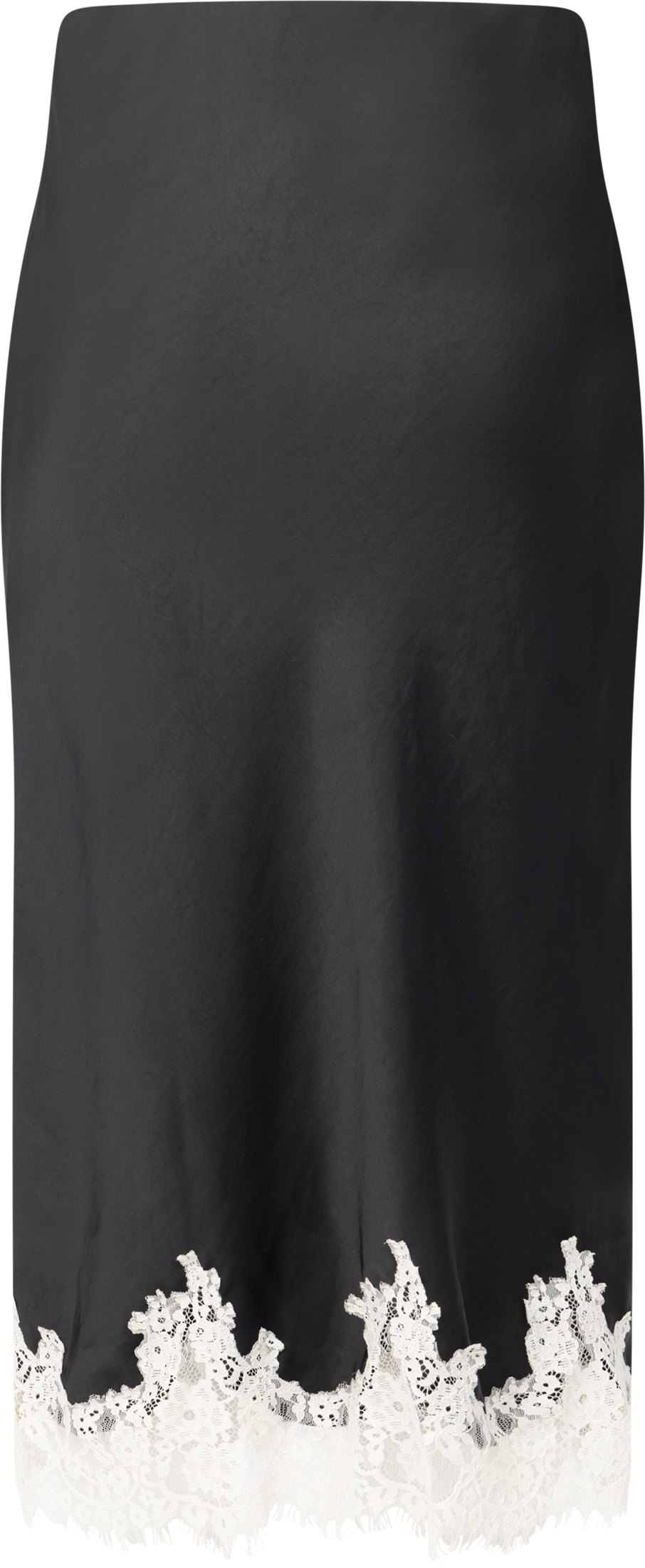 Stinalill Satin Lace Skirt - Black