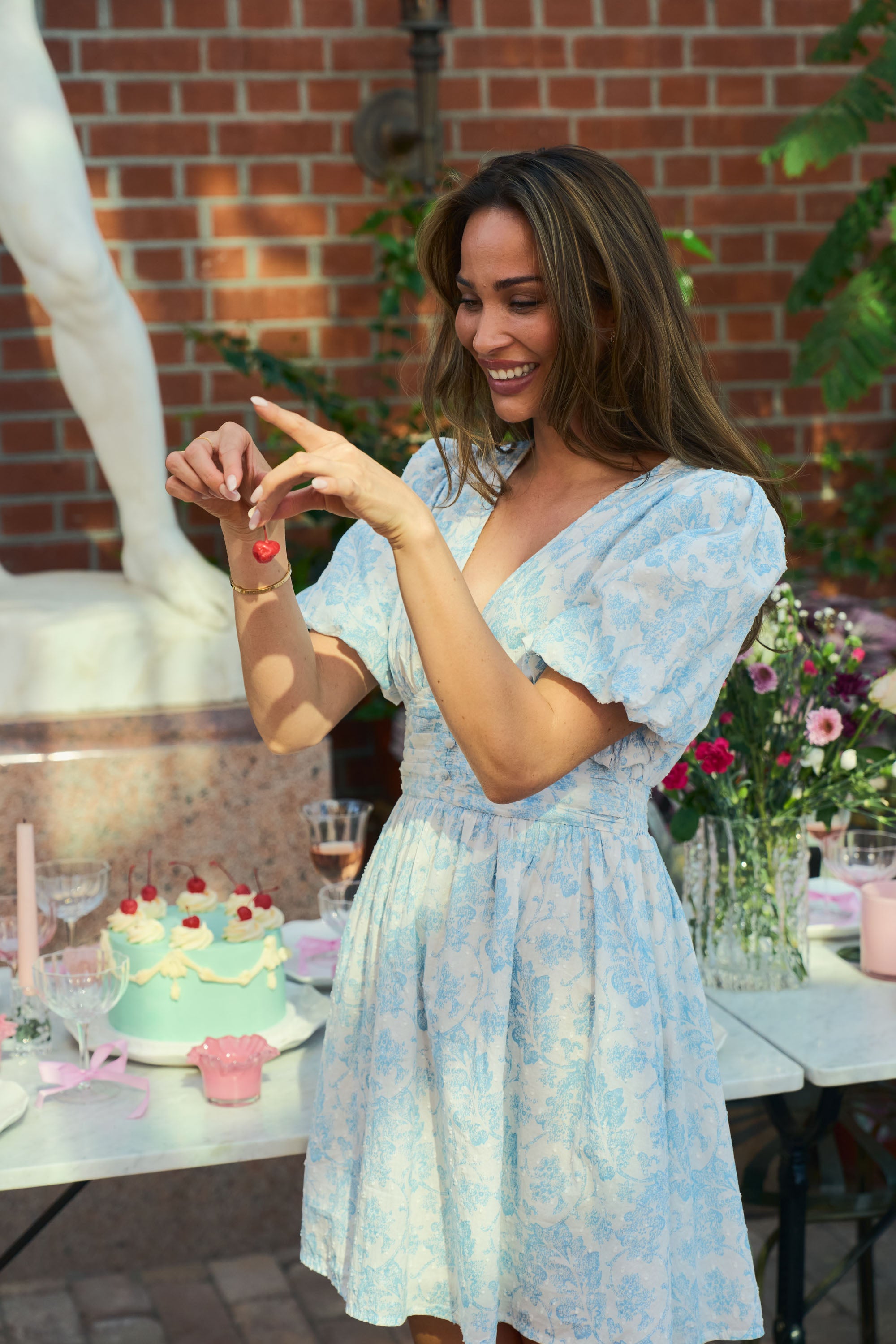 Nordis Voile Mini Dress - Blue