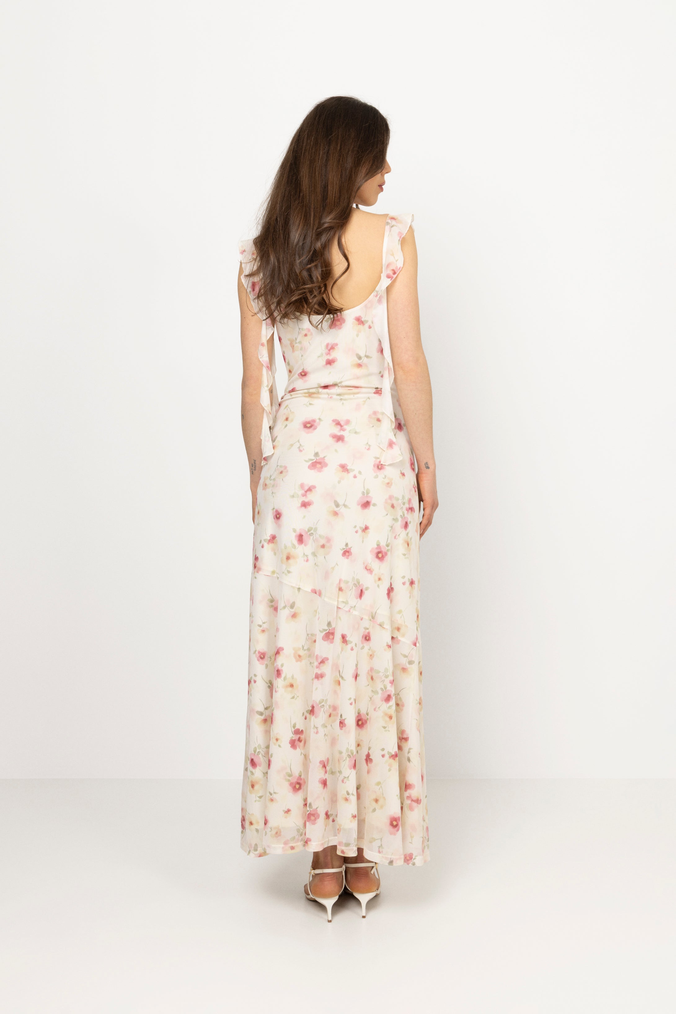 Cecilia Slip Maxi Dress - Pink Floral