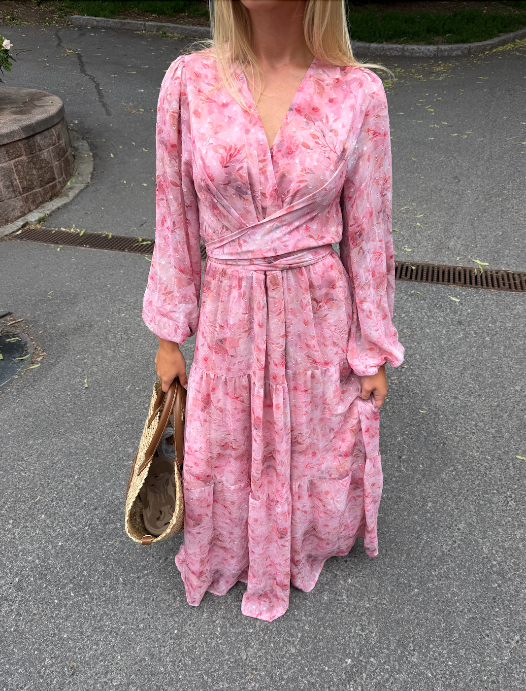 Hedvig Chiffon Maxi Dress - Pink Floral