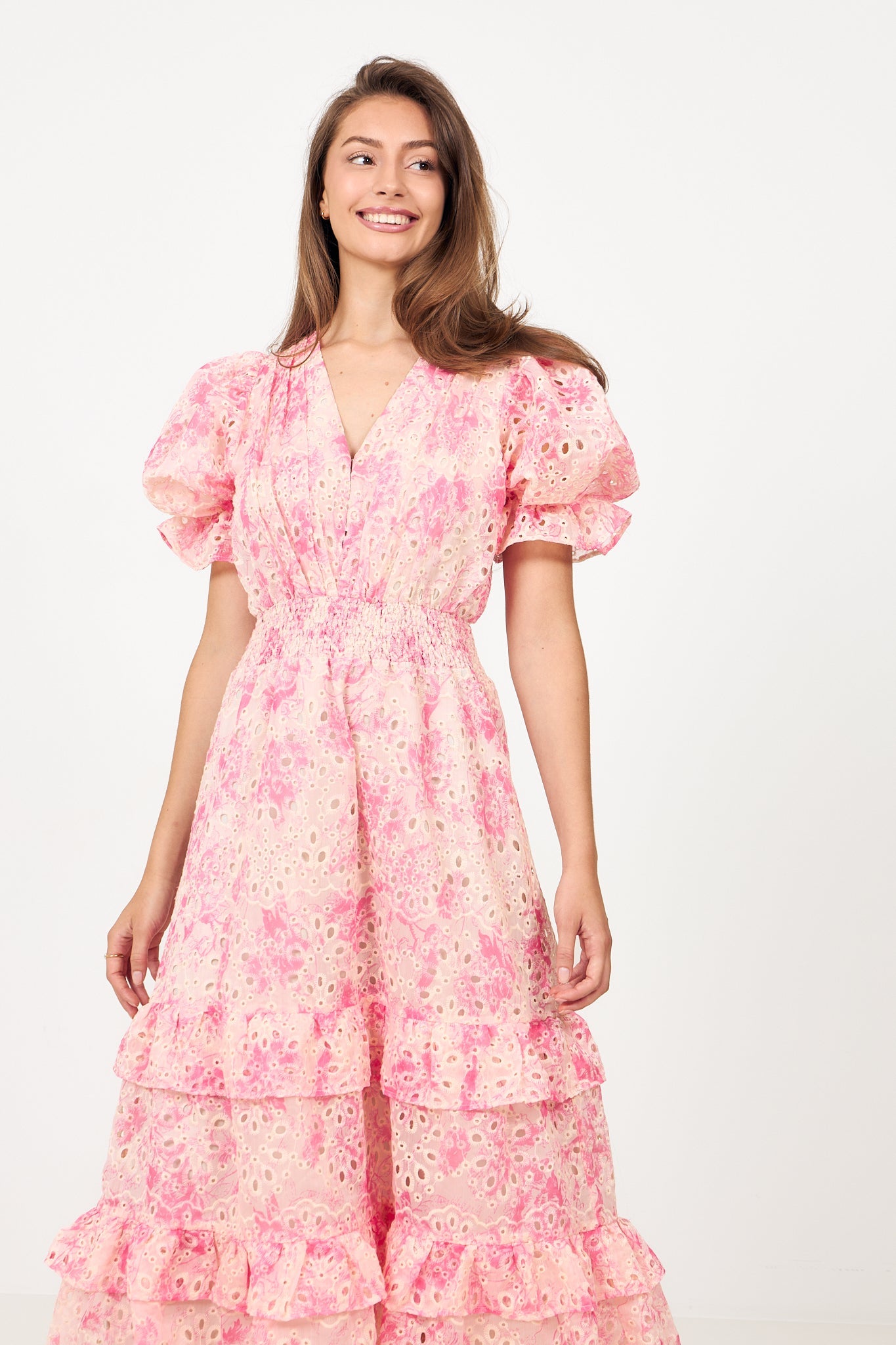 Nanni Floral Maxi Dress - Pink Floral