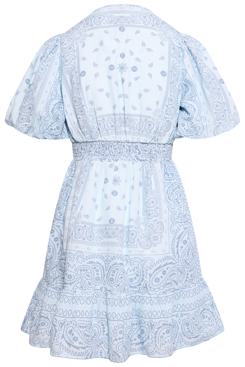 Nordis Paisley Mini Dress - Blue Paisley