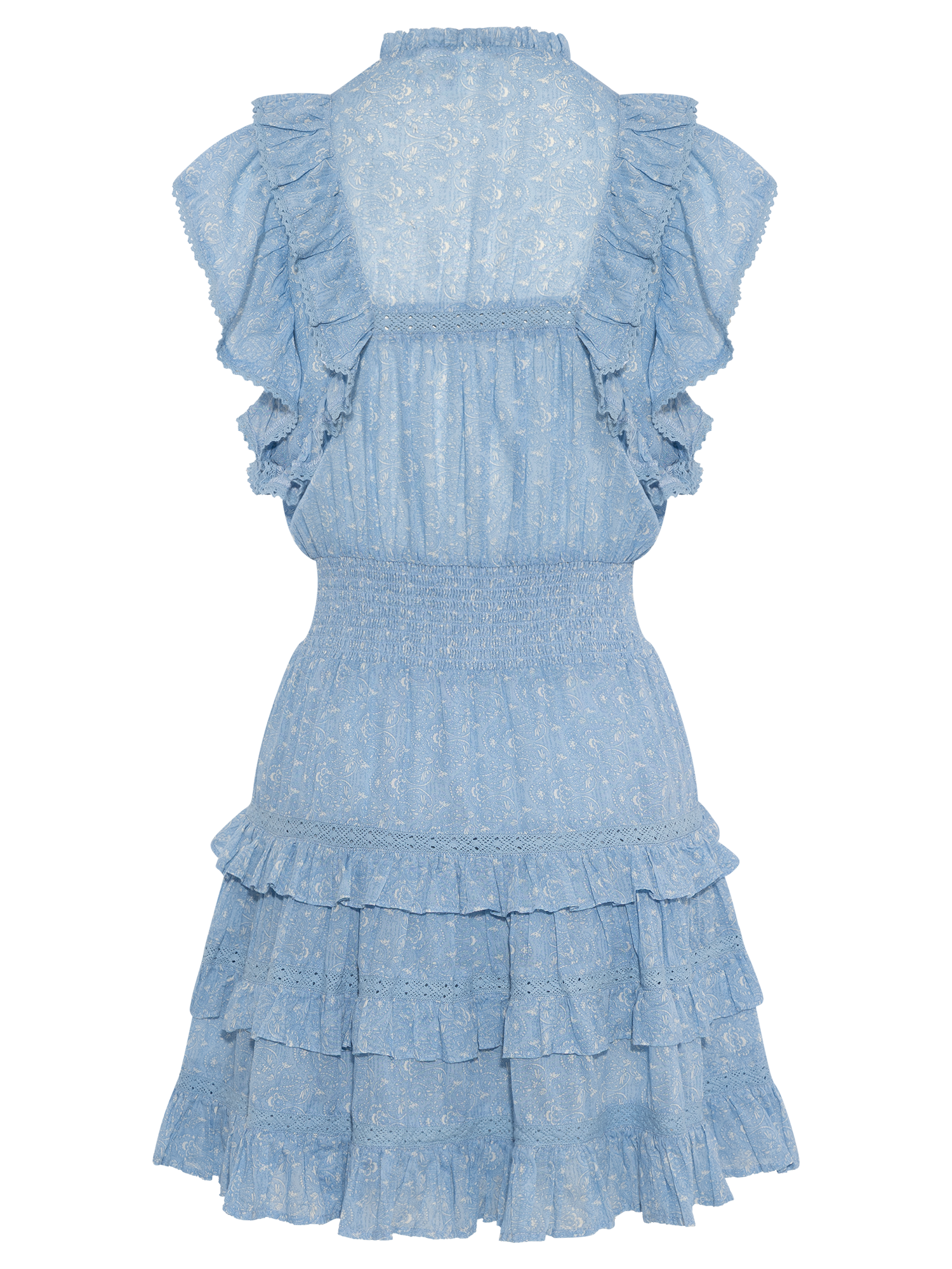 Fryd Paisley Dress - Light Blue