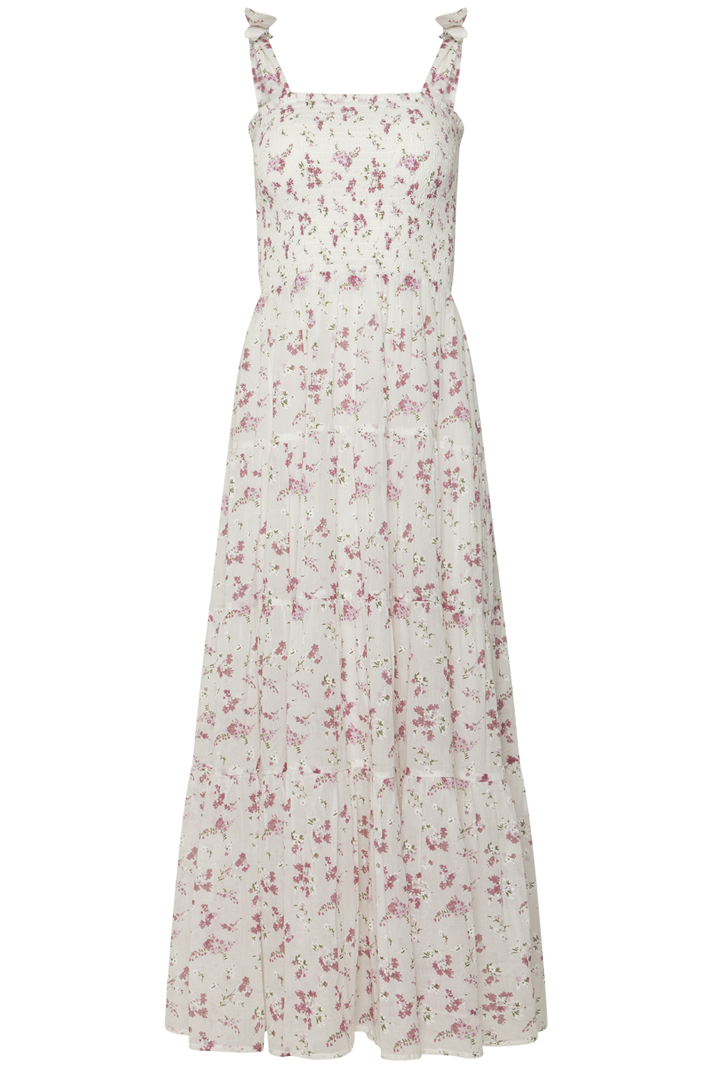 Magni Cotton Maxi Dress - Pink Floral