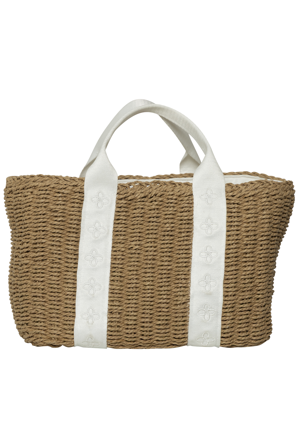 Beatrice Basket Bag - White