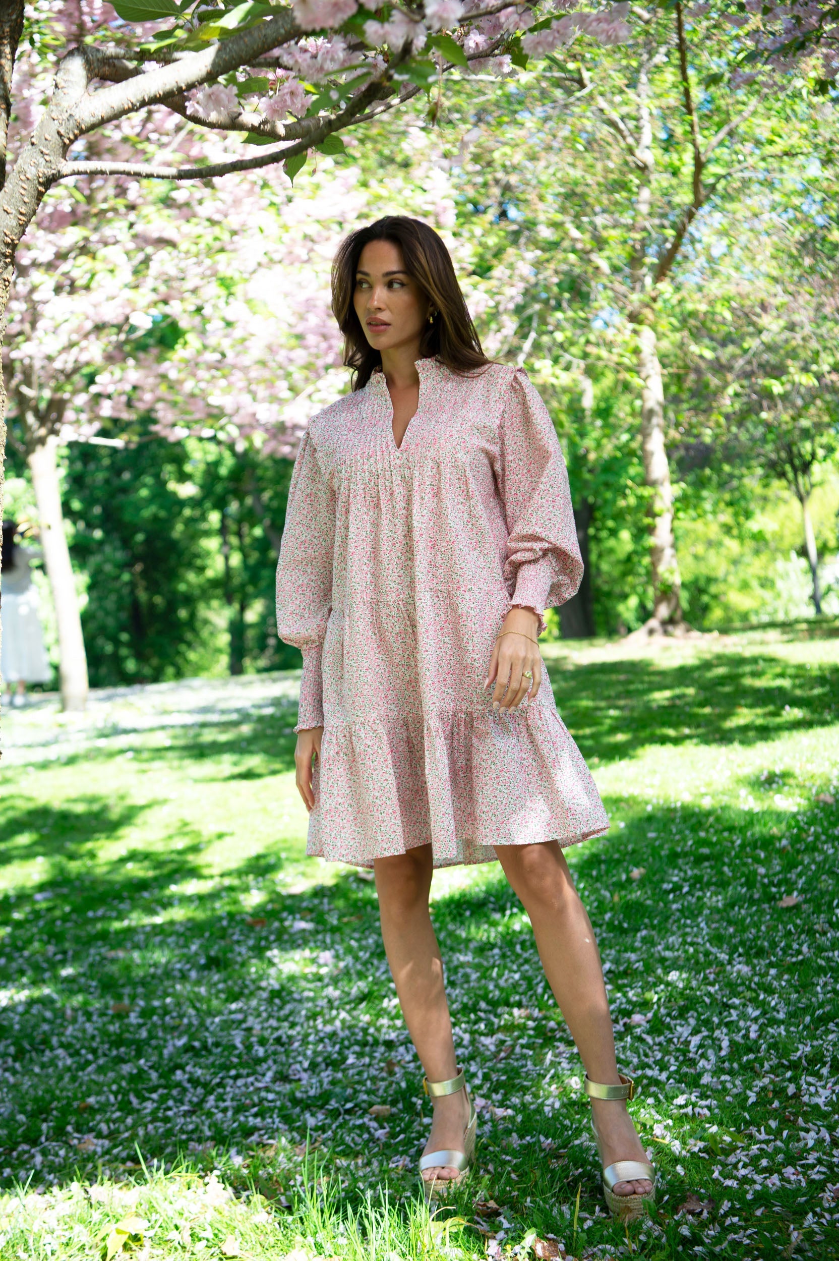 Embla Poplin Dress - Pink