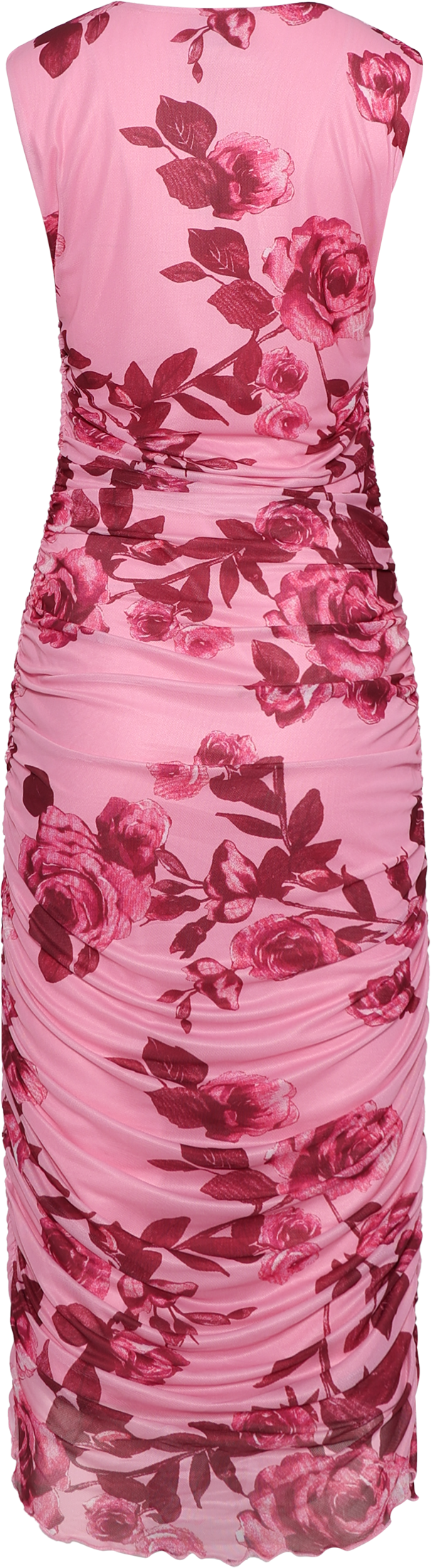 Hilda Mesh Midi Dress - Pink