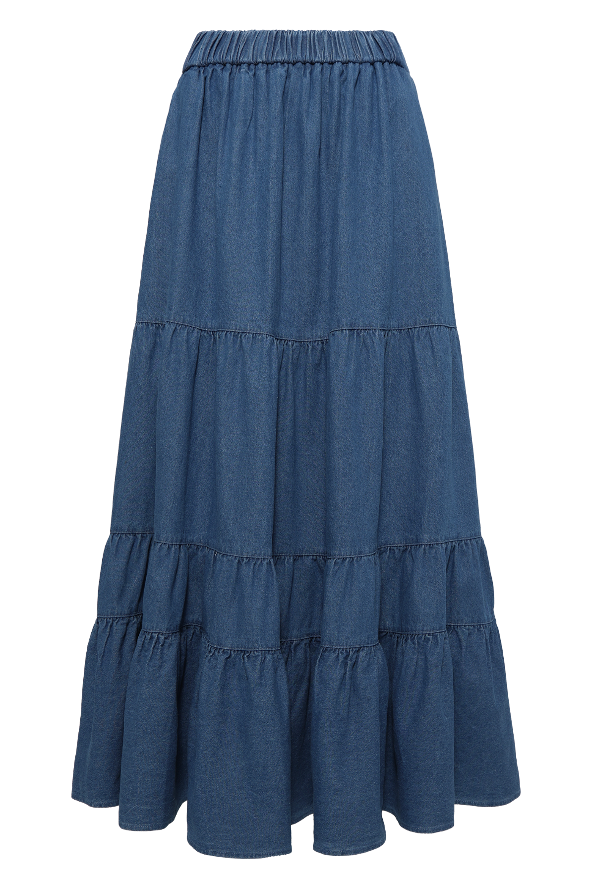 Ellen Denim Maxi Skirt - Blue