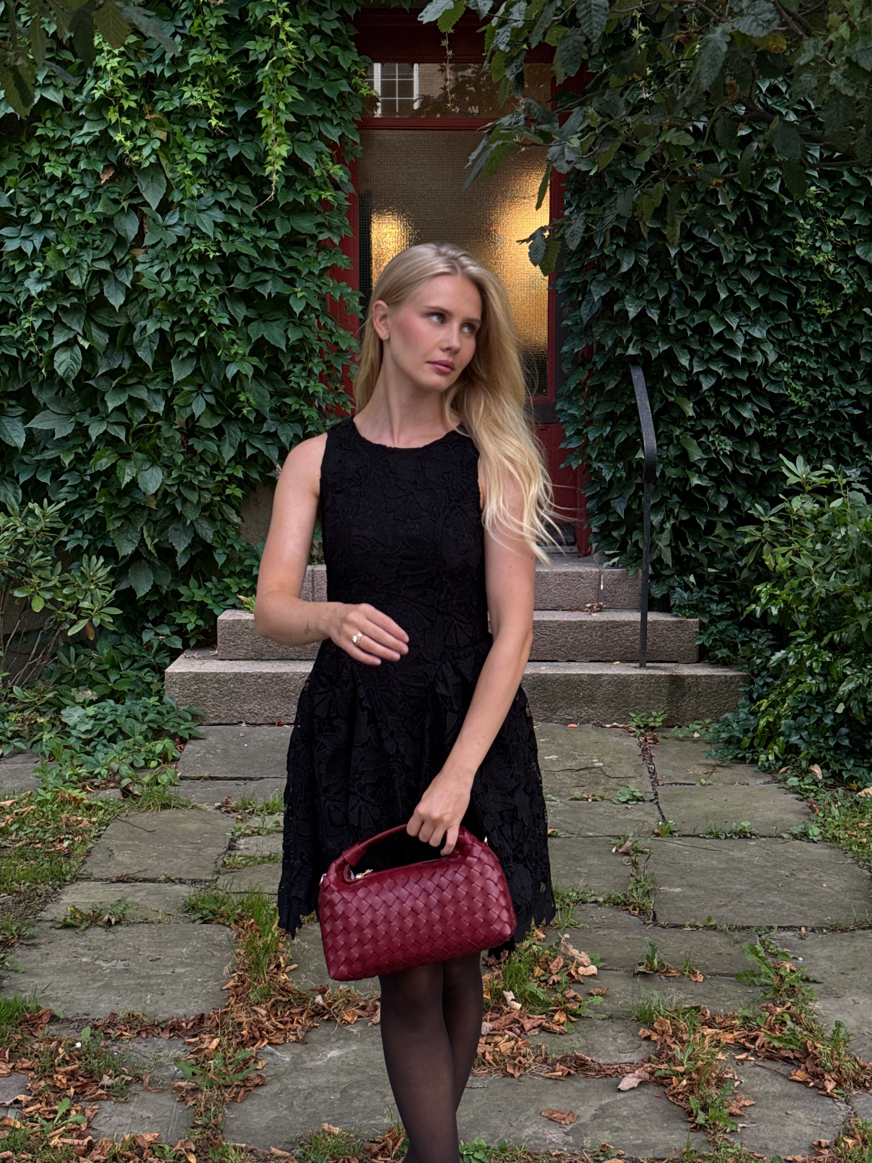 Milly Lace Mini Dress - Black