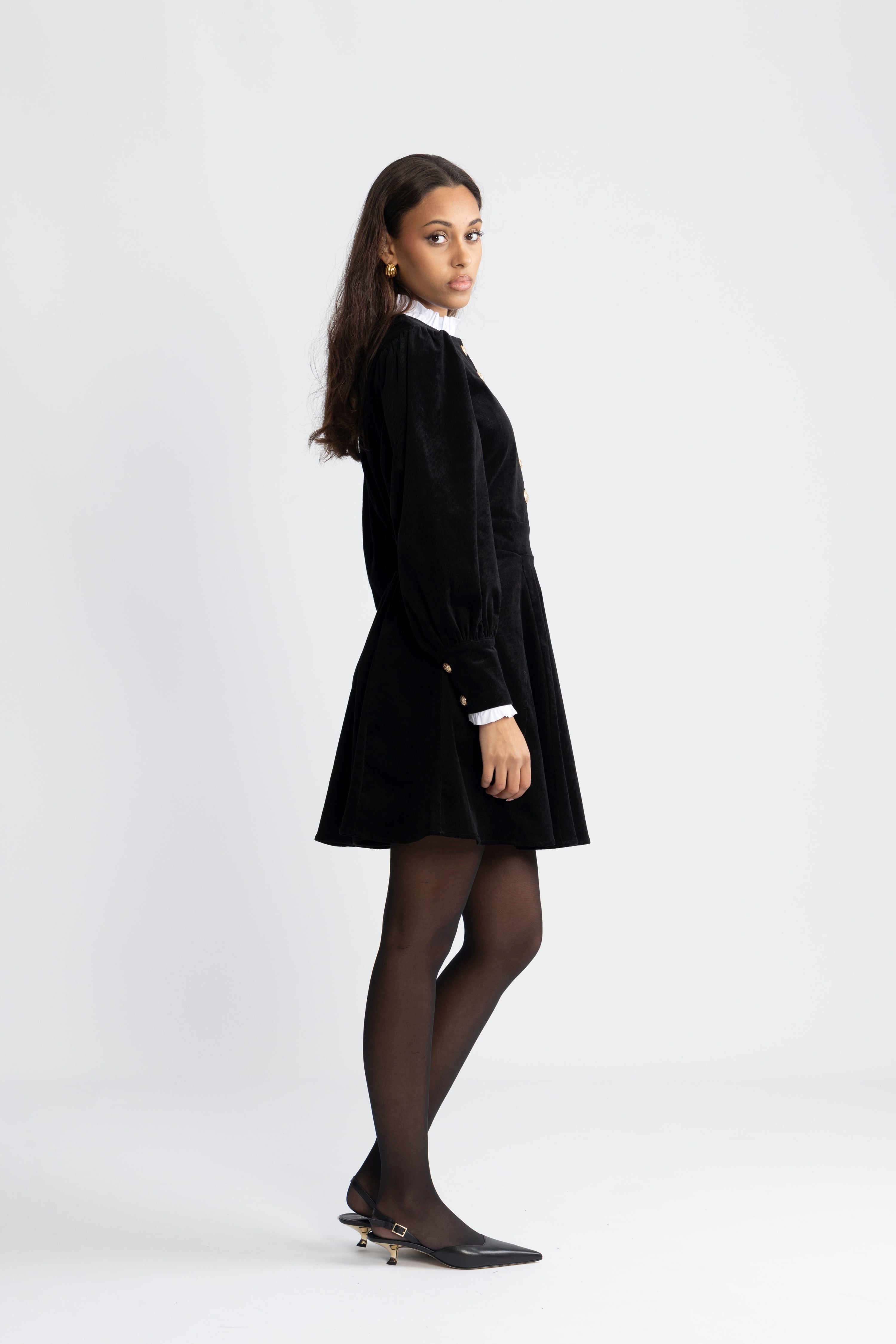 Livunn Cord Dress - Black