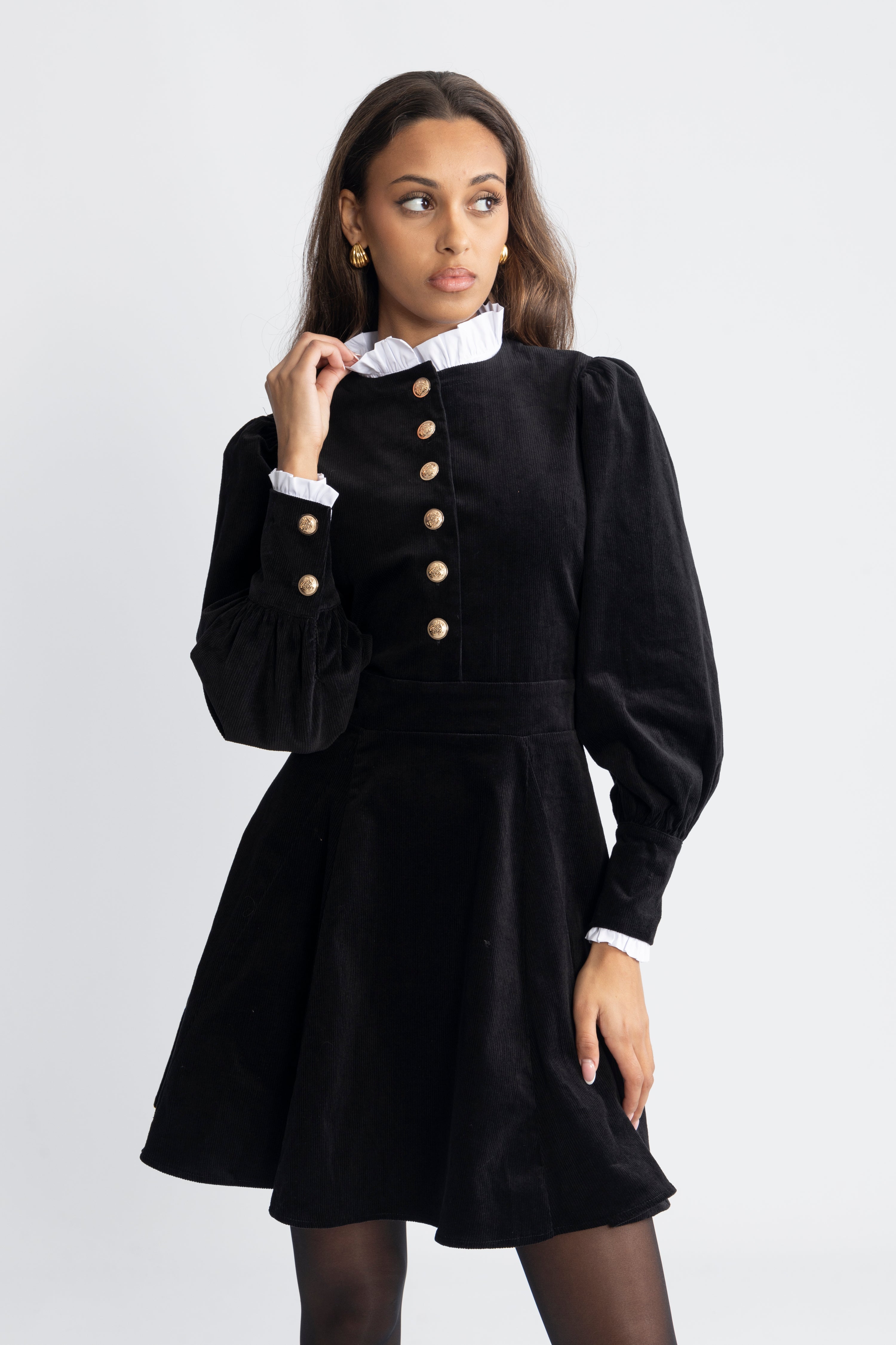 Livunn Cord Dress - Black