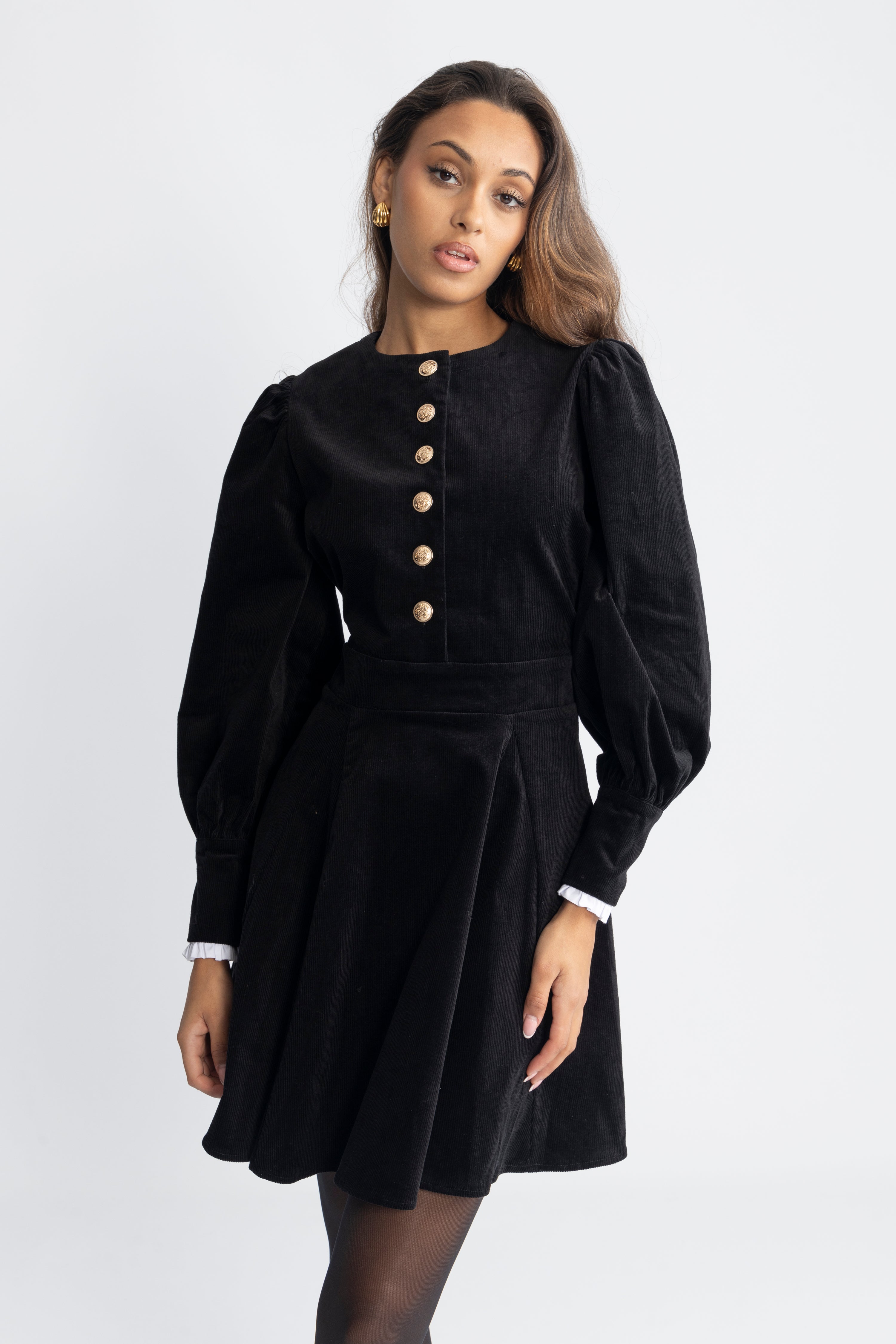 Livunn Cord Dress - Black