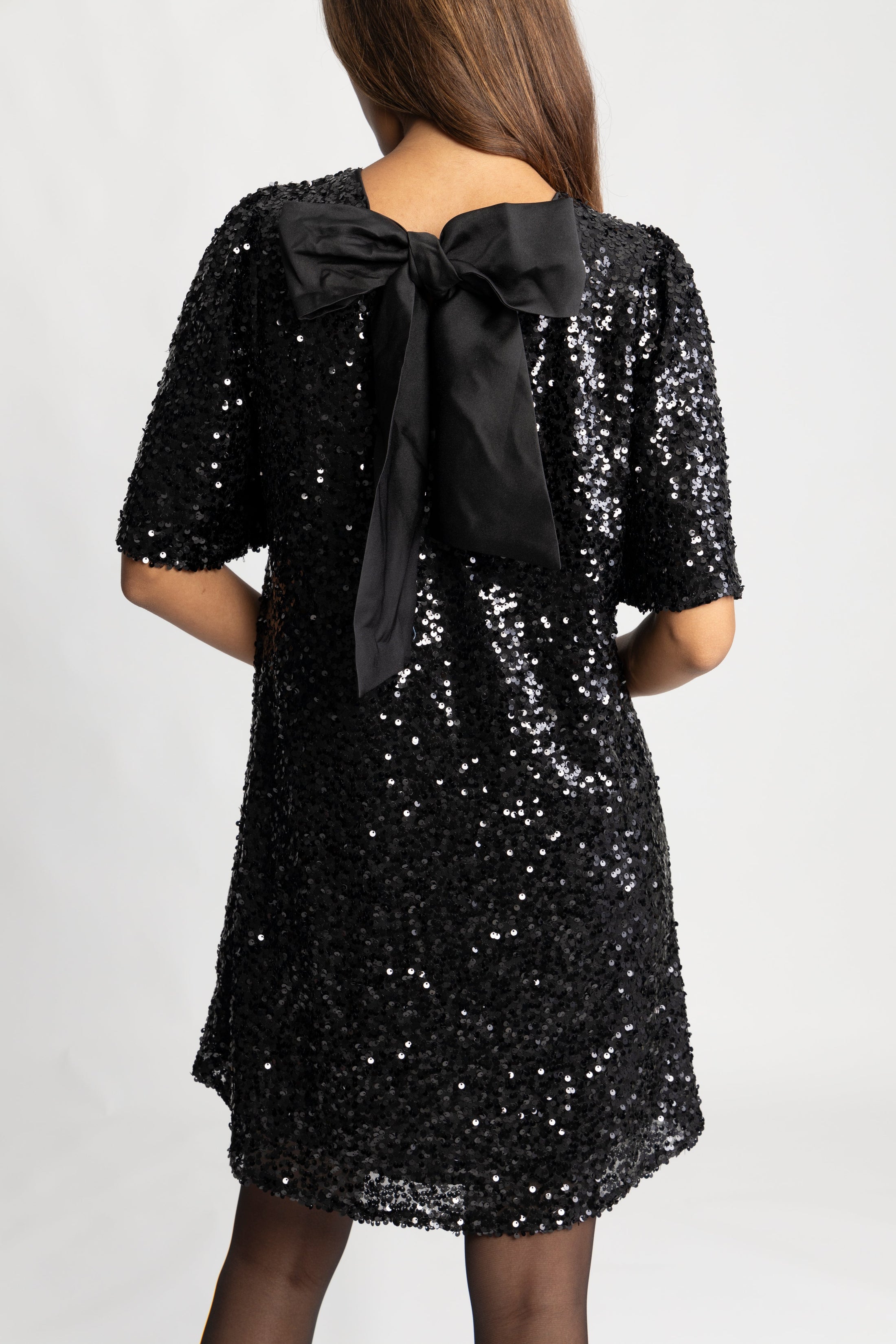 Julfrid Glitter Dress - Black