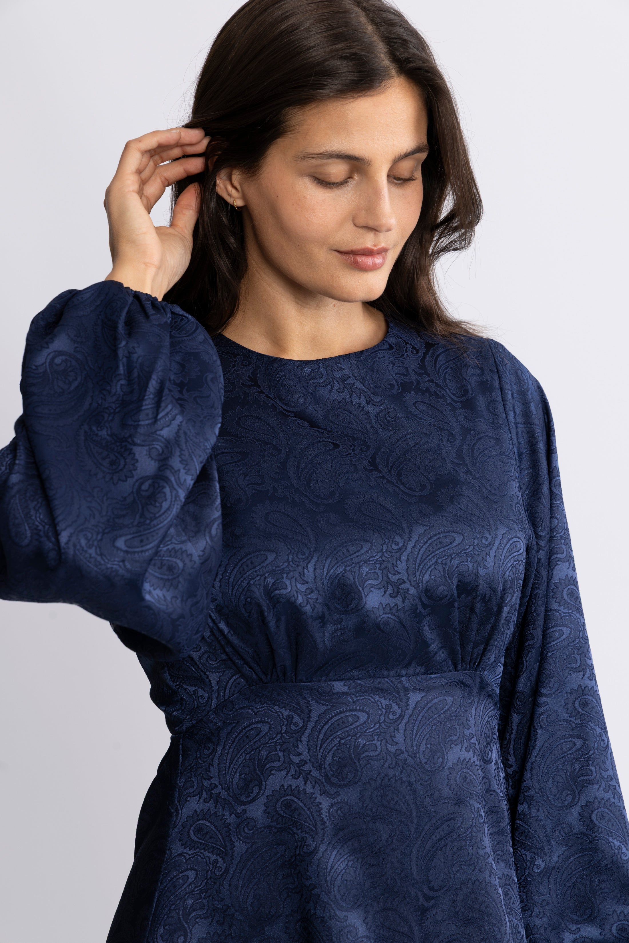 Edda Short Dress - Navy