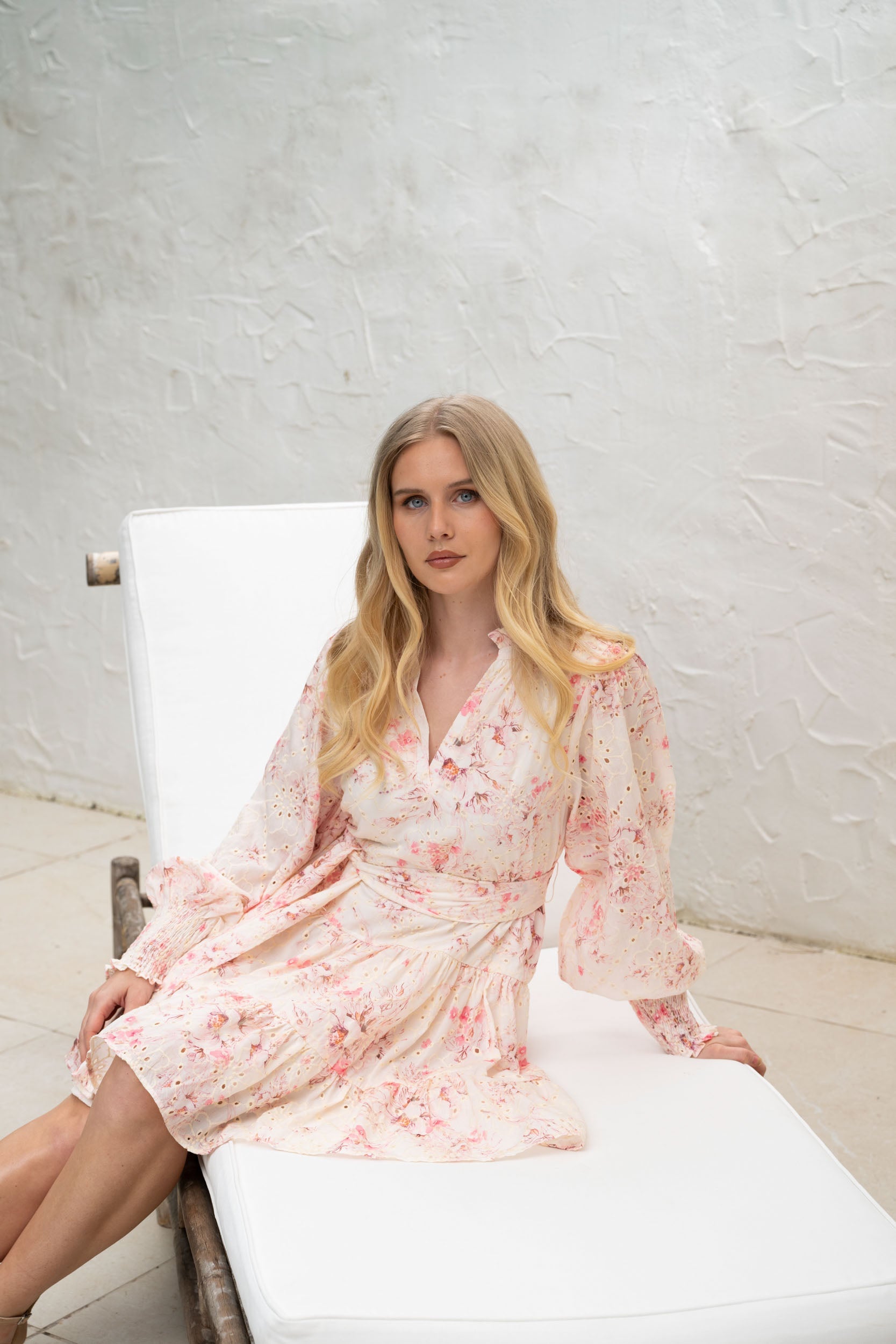 Delphine B Anglaise Dress - Pink