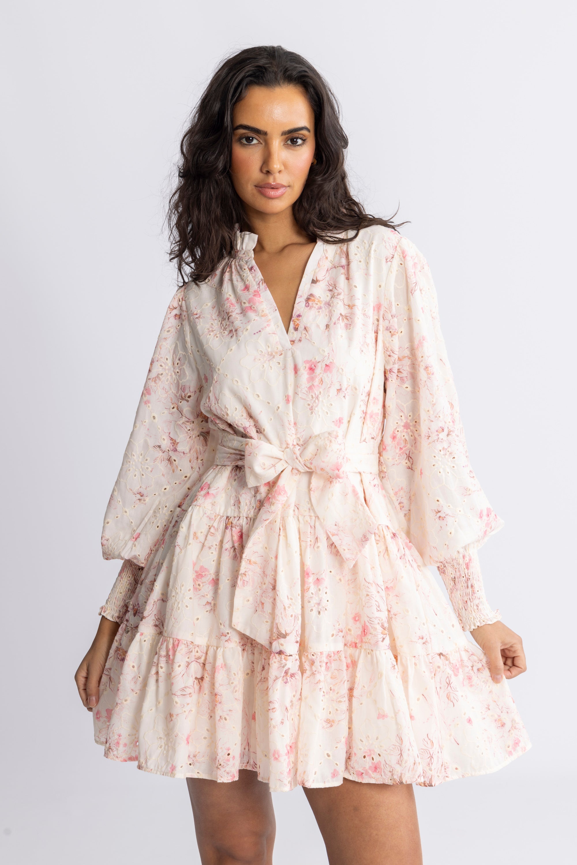 Delphine B Anglaise Dress - Pink