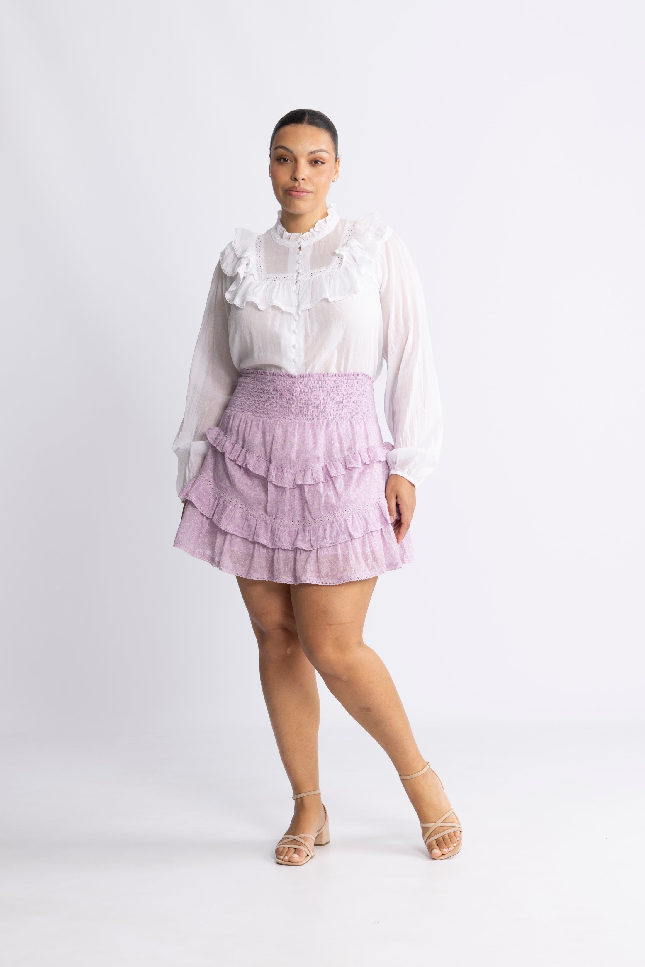 Vilde Paisley Skirt - Pink Paisley