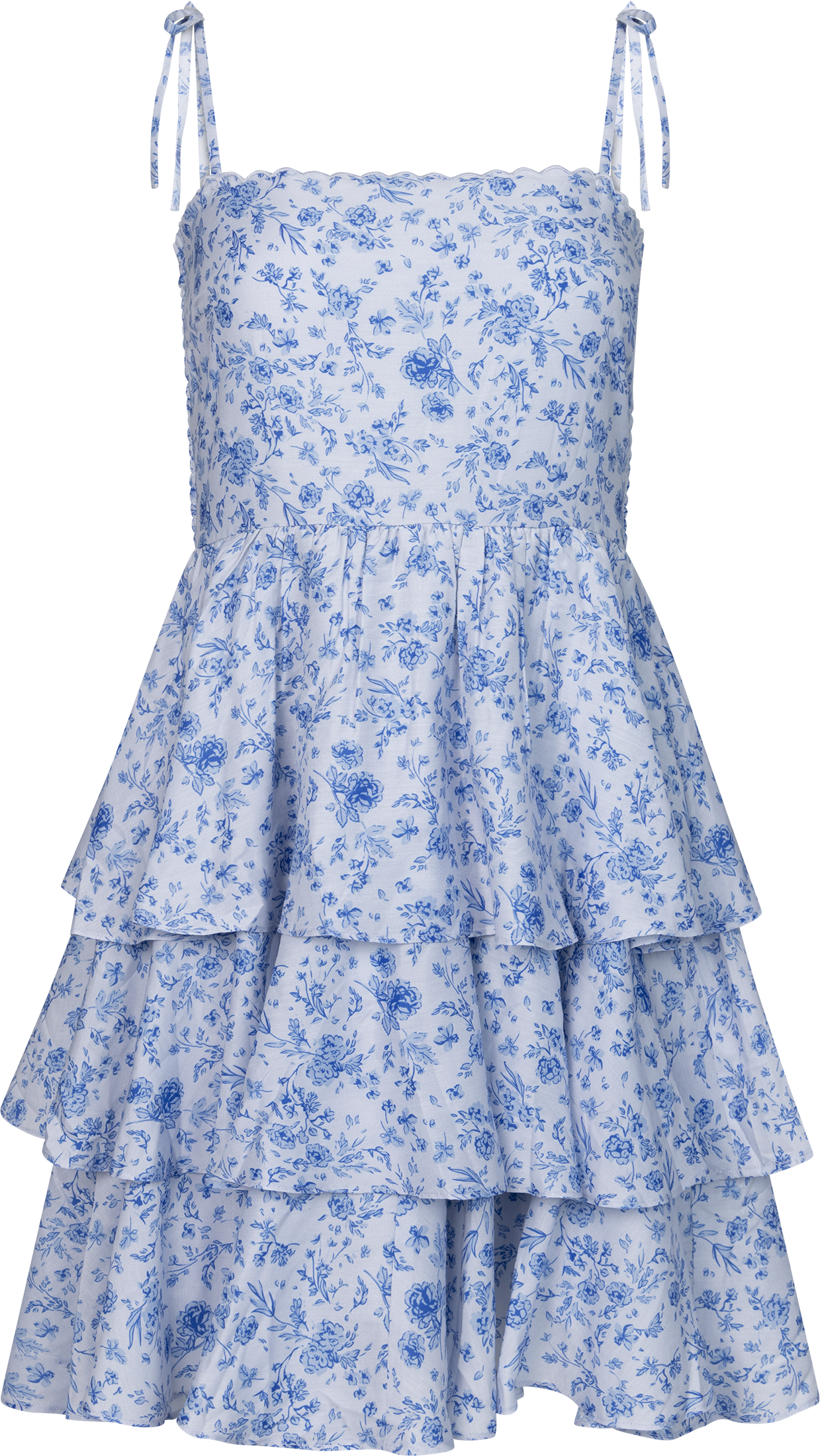 Magni Mini Dress - Blue Flower