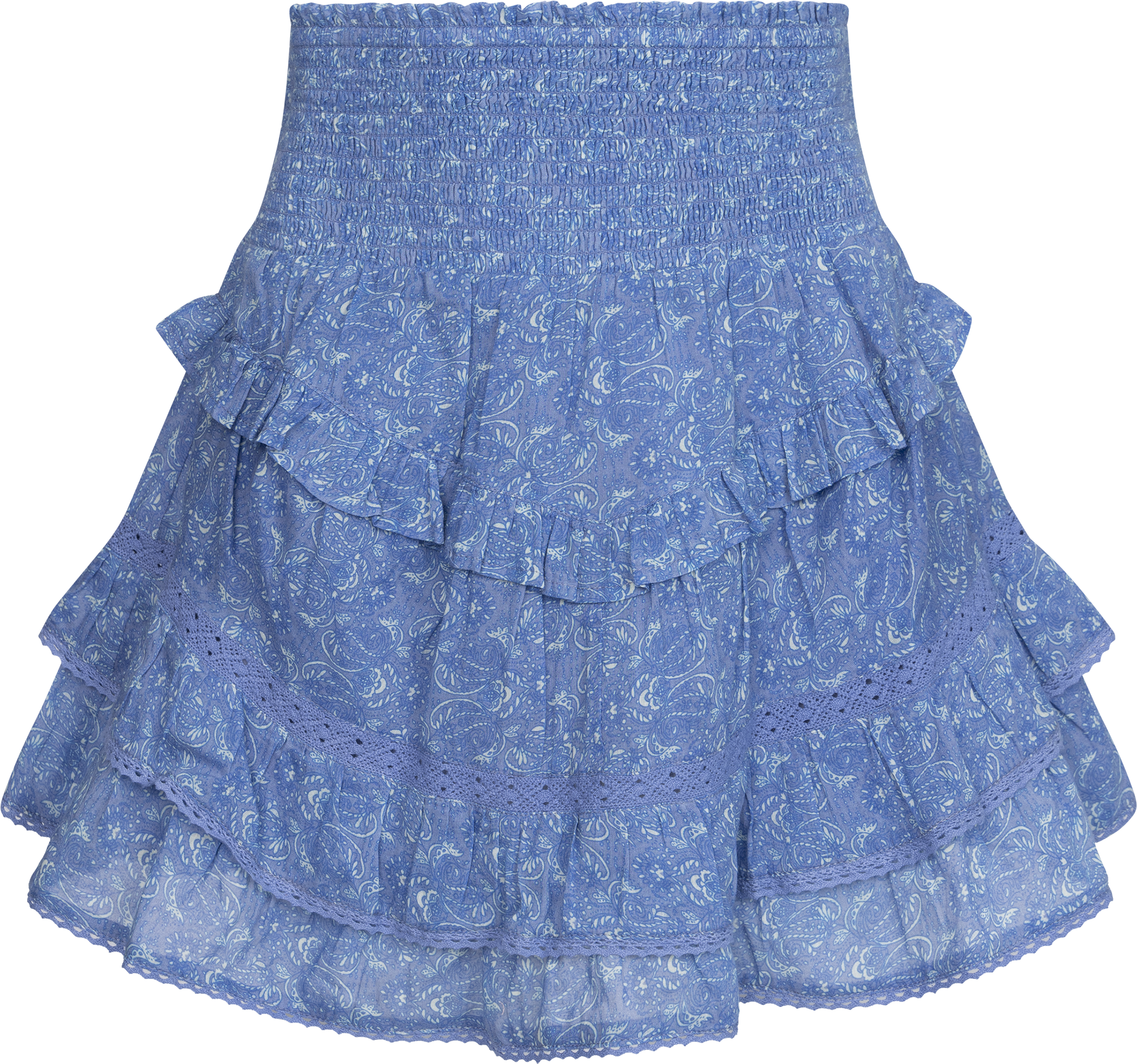 Vilde Paisley Skirt - Blue Paisley