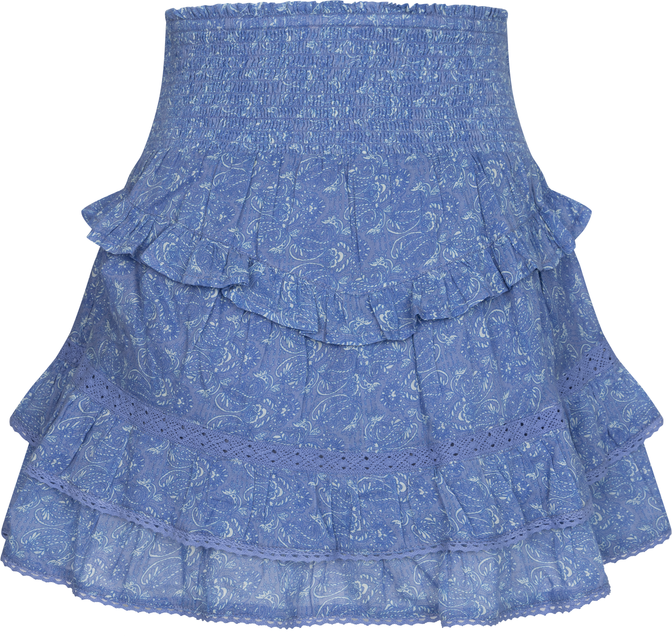 Vilde Paisley Skirt - Blue Paisley