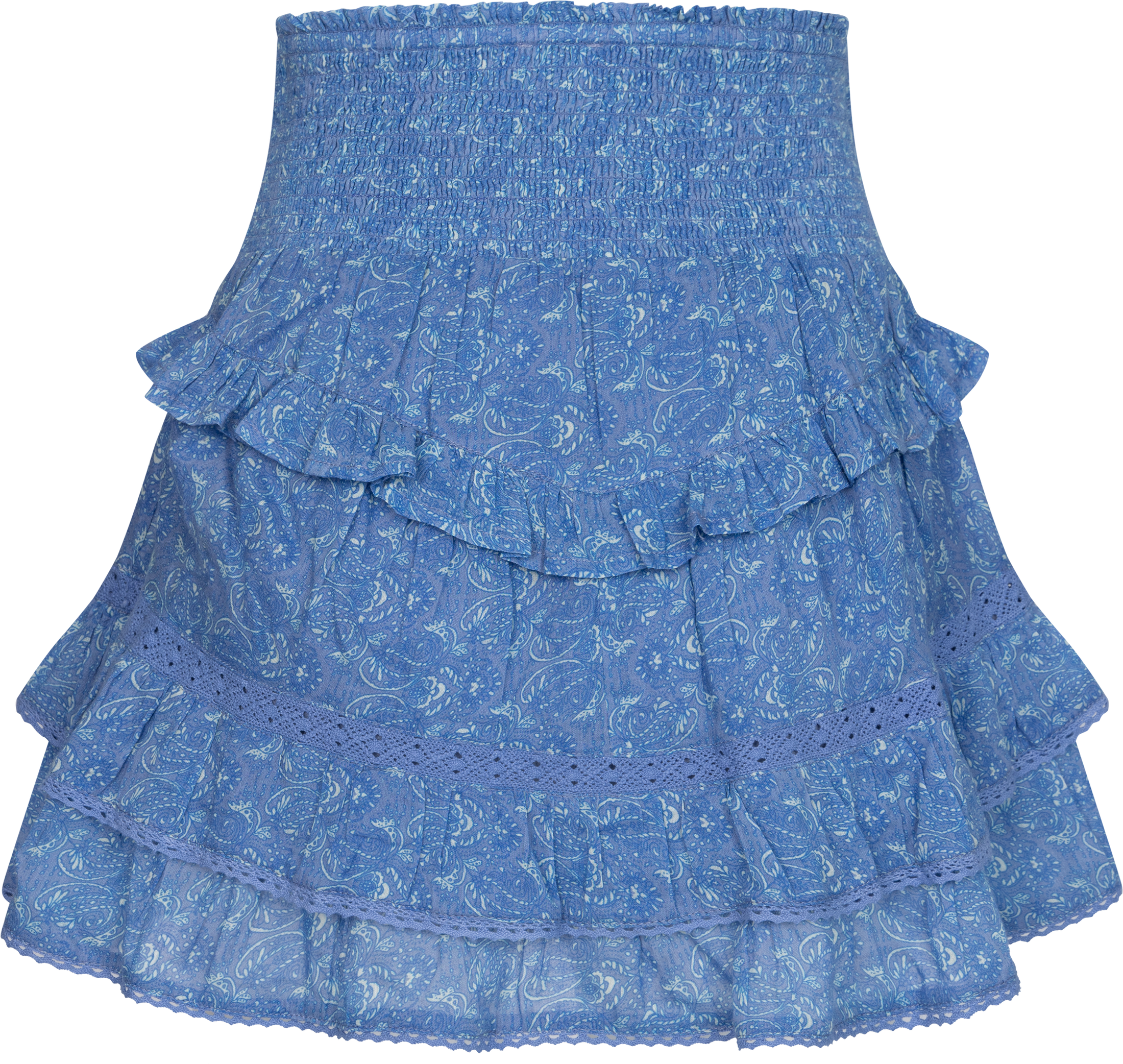 Vilde Paisley Skirt - Blue Paisley