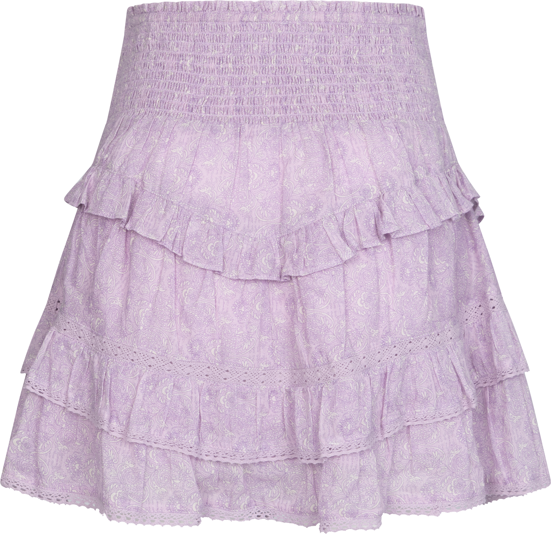 Vilde Paisley Skirt - Pink Paisley